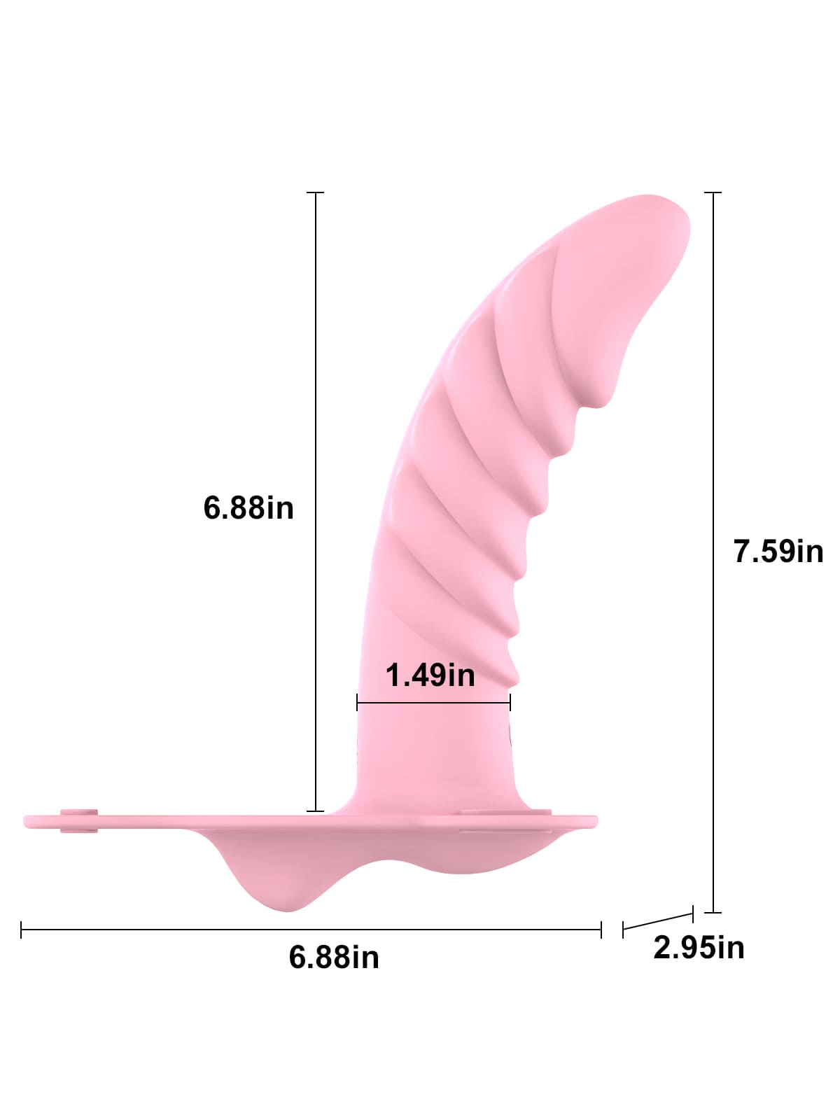 Multi-Textured Dildo Lesbian Vibrating Strap On 10 Frequency Vibration Strap On Dildo - Wireless Remote Control