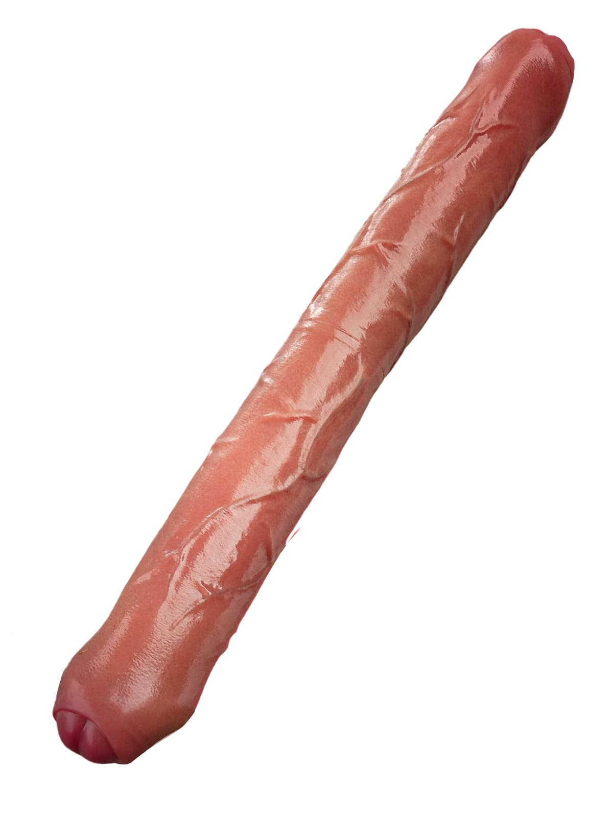 Hugo 15.7" * 2" Thick Realistic Double Sided Sliding Skin Dildo With Foreskin - S Size