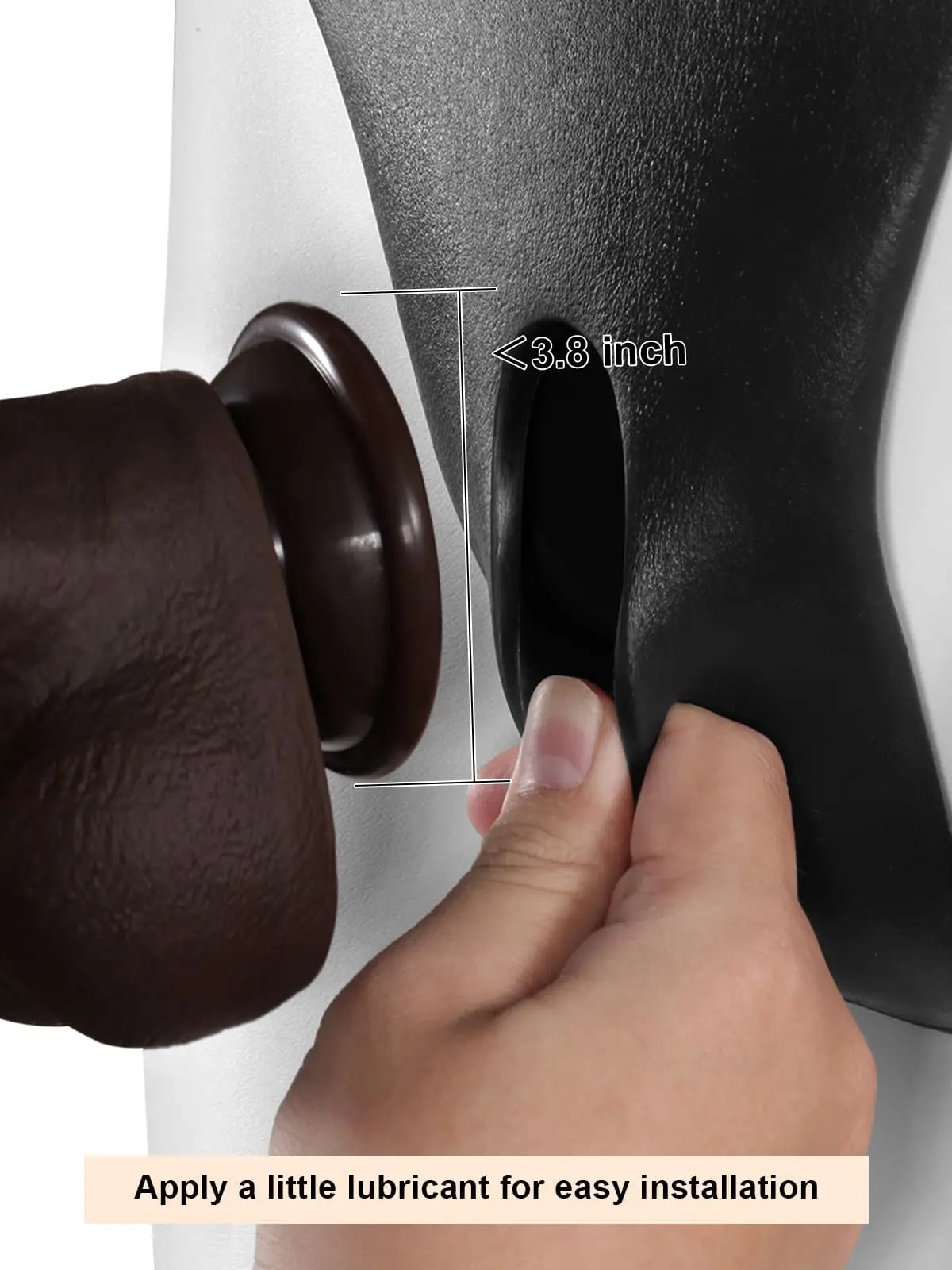 Black silicone Strap-on can be used with suction cup dildo (dildo not included)