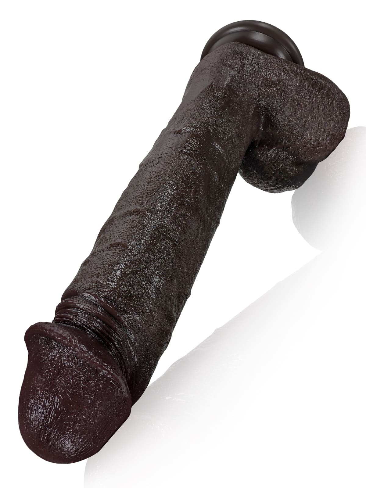 Adrian 11" x 1.9" Black Big Vibrating Thrusting Dildo 7 Modes Thrusting & 3 Modes Vibrating