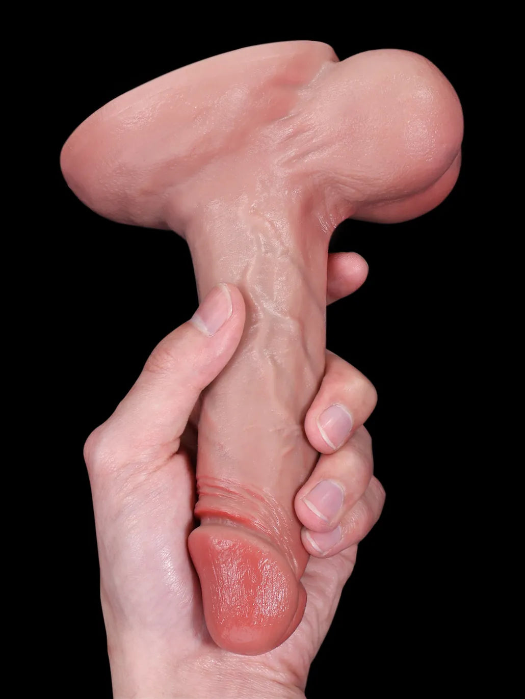 6.7" x 1.5" - Thin Small Dildo Flesh Skin With Big Ball