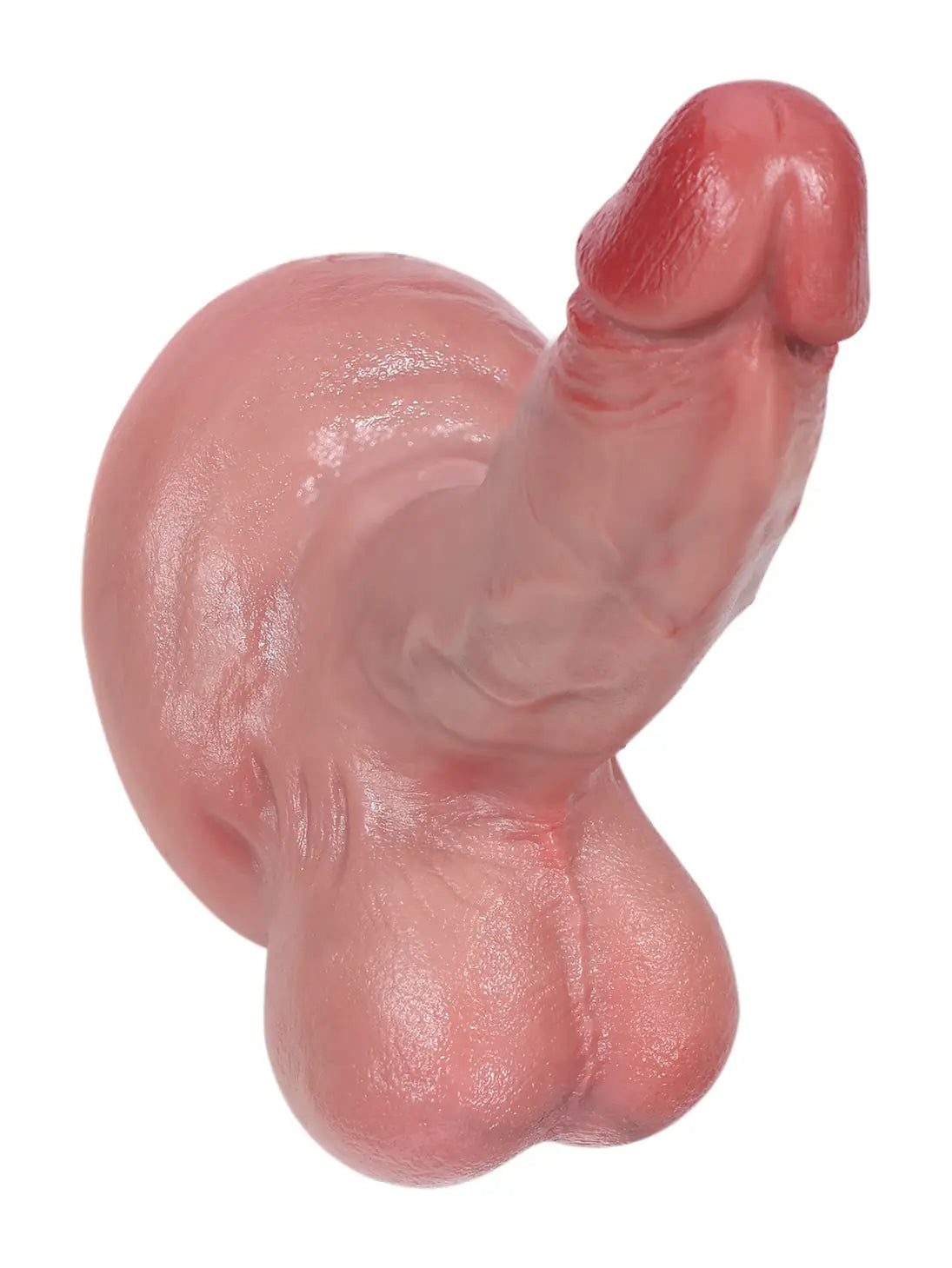 6.7" x 1.5" - Thin Small Dildo Flesh Skin With Big Ball