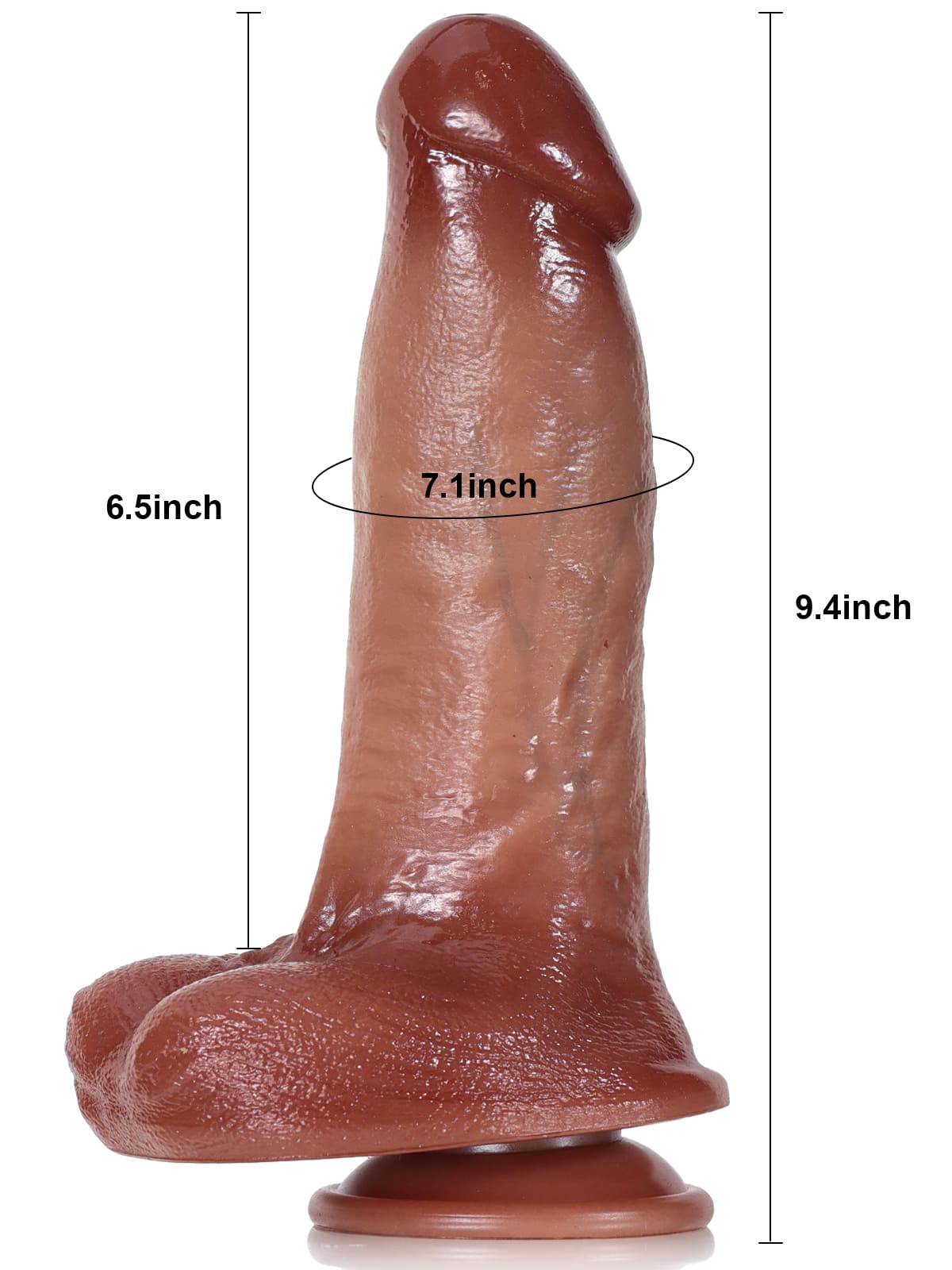 Benedict 9.4" x 2.2" Thick 3 Modes Thrusting & Vibrating Dildos