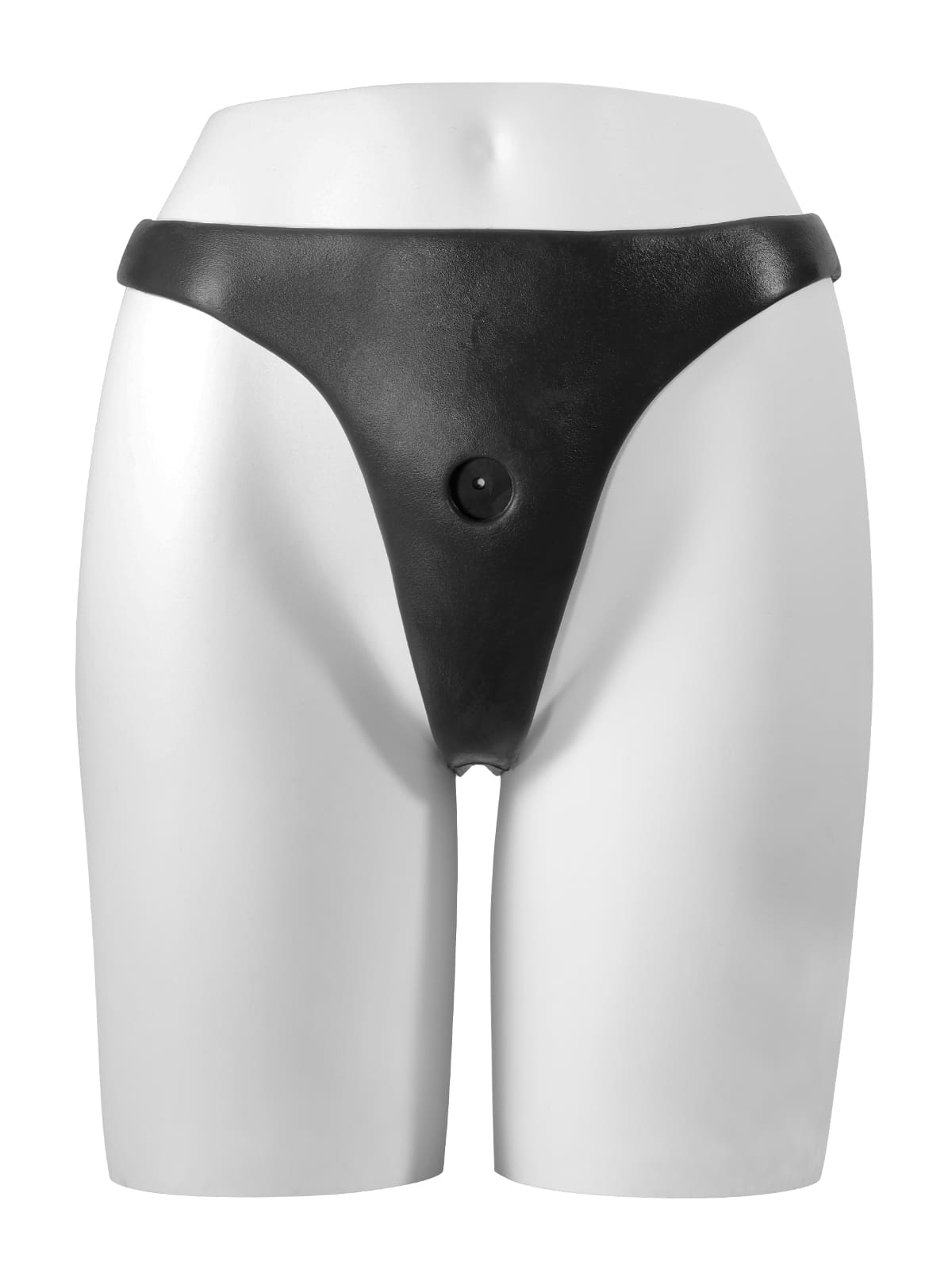 Black silicone Strap-on can be used with suction cup dildo (dildo not included)