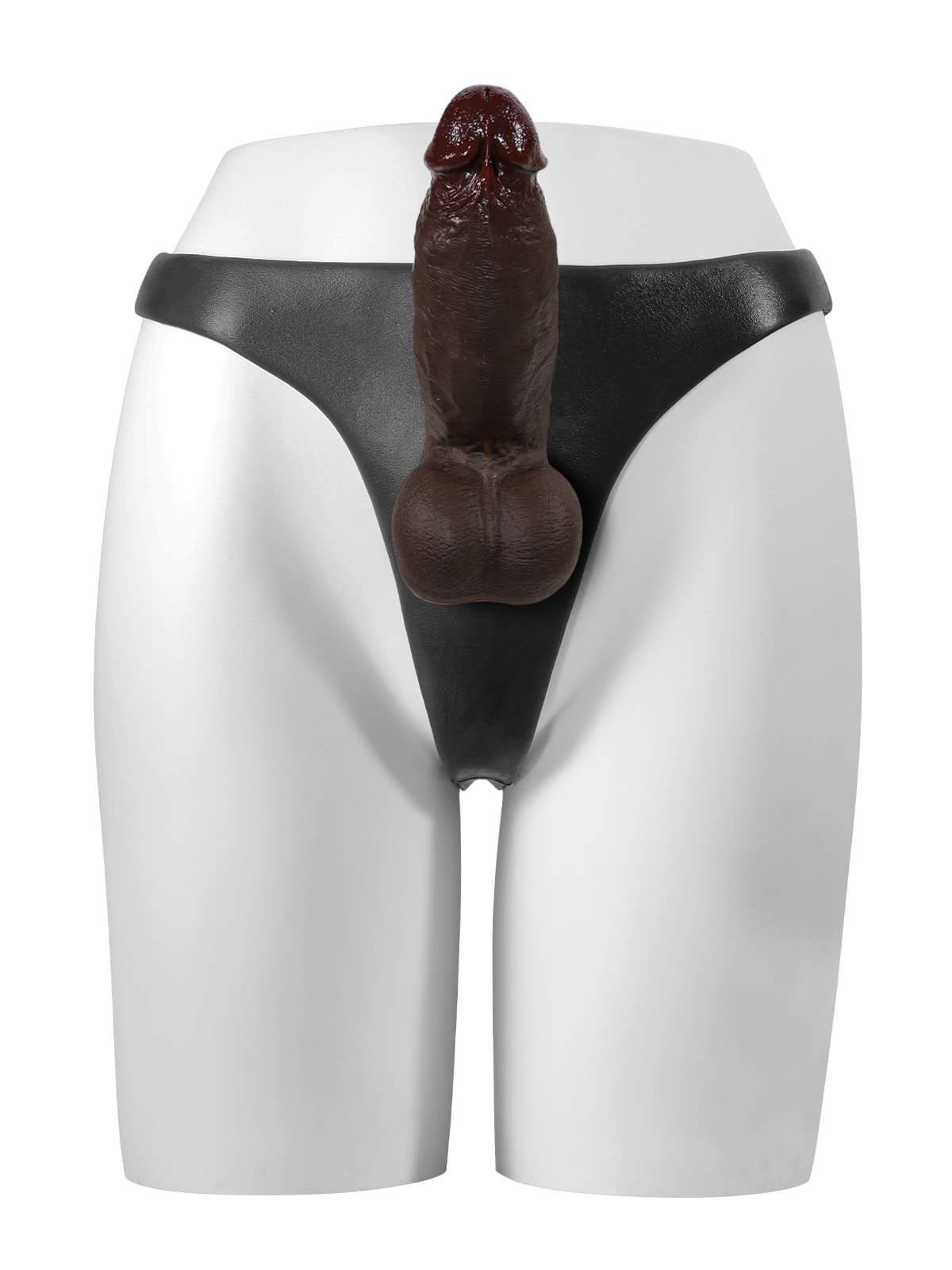 Black silicone Strap-on can be used with suction cup dildo (dildo not included)