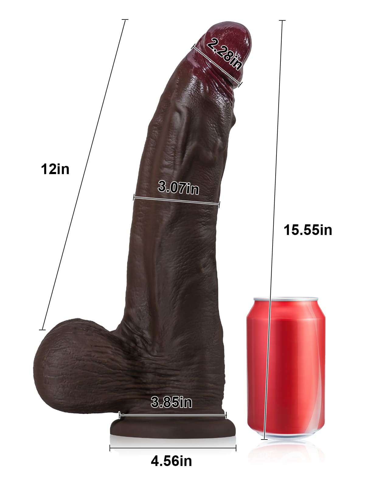 Butcher 15" x 3" Biggest BBC In The World Huge Black Dildo