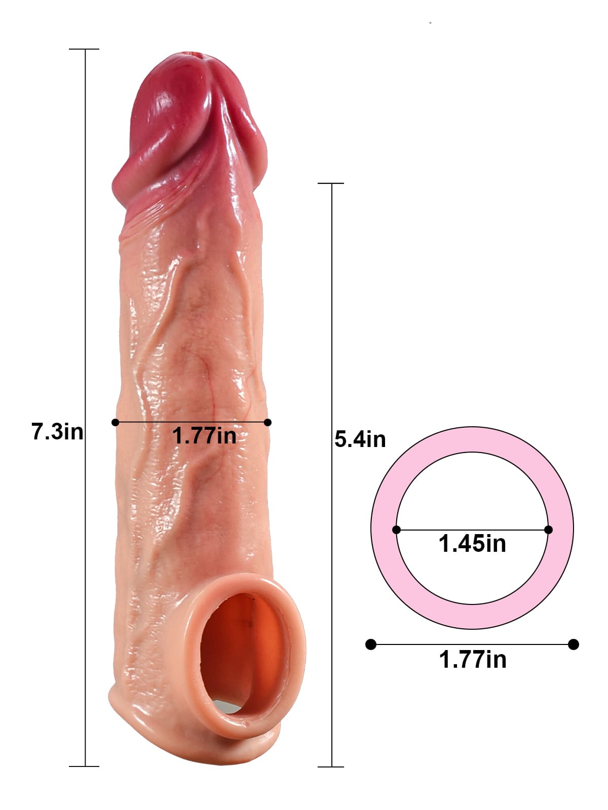 7” Length x 4.4” Girth