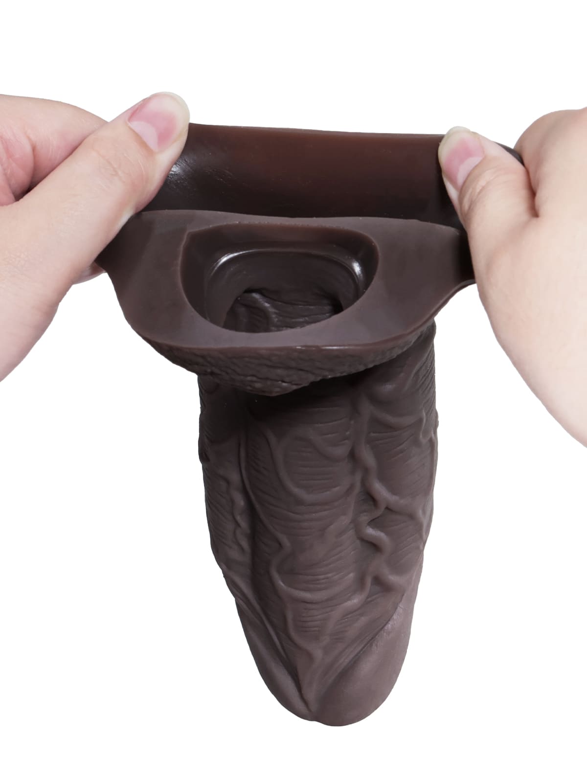 6.3" x 2.2" Multicoloor /Black Color Fat Cock Sleeve