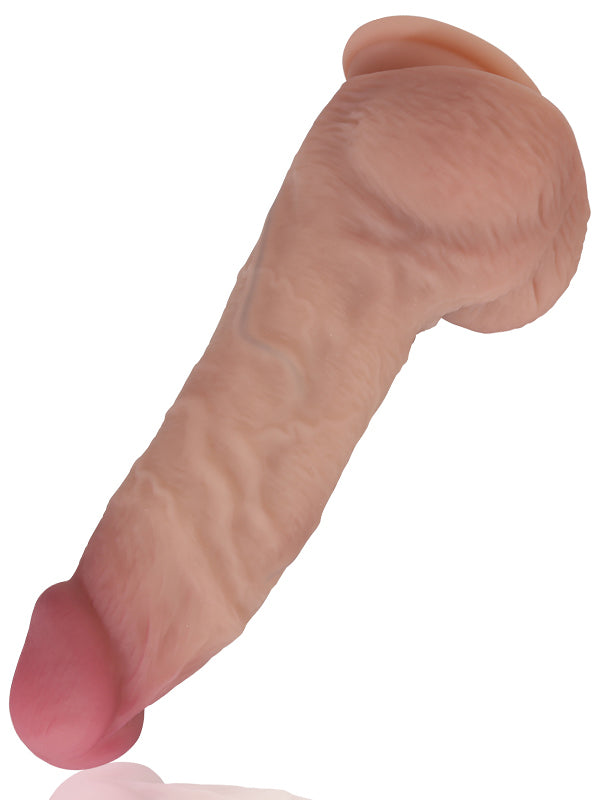 Joe 9"x2.3" Cheap Brown Realistic Thick Fat Dildo