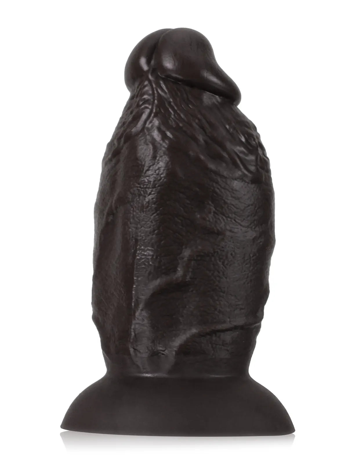 Darius 8" x 4" Super Chubby Thick Shaft Black Anal Dildo