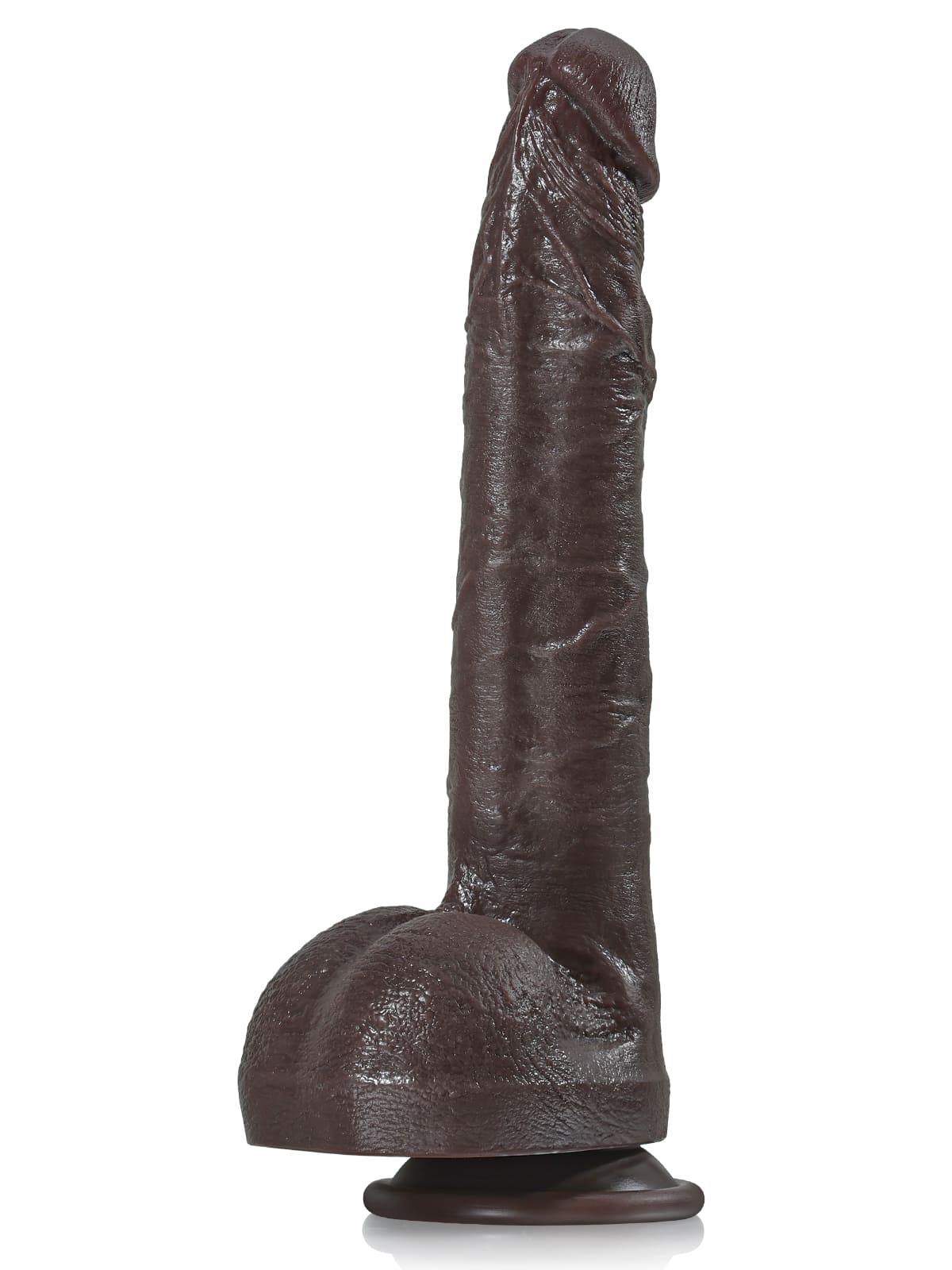 10" x 1.6" Huge Black Dual Density Dildo