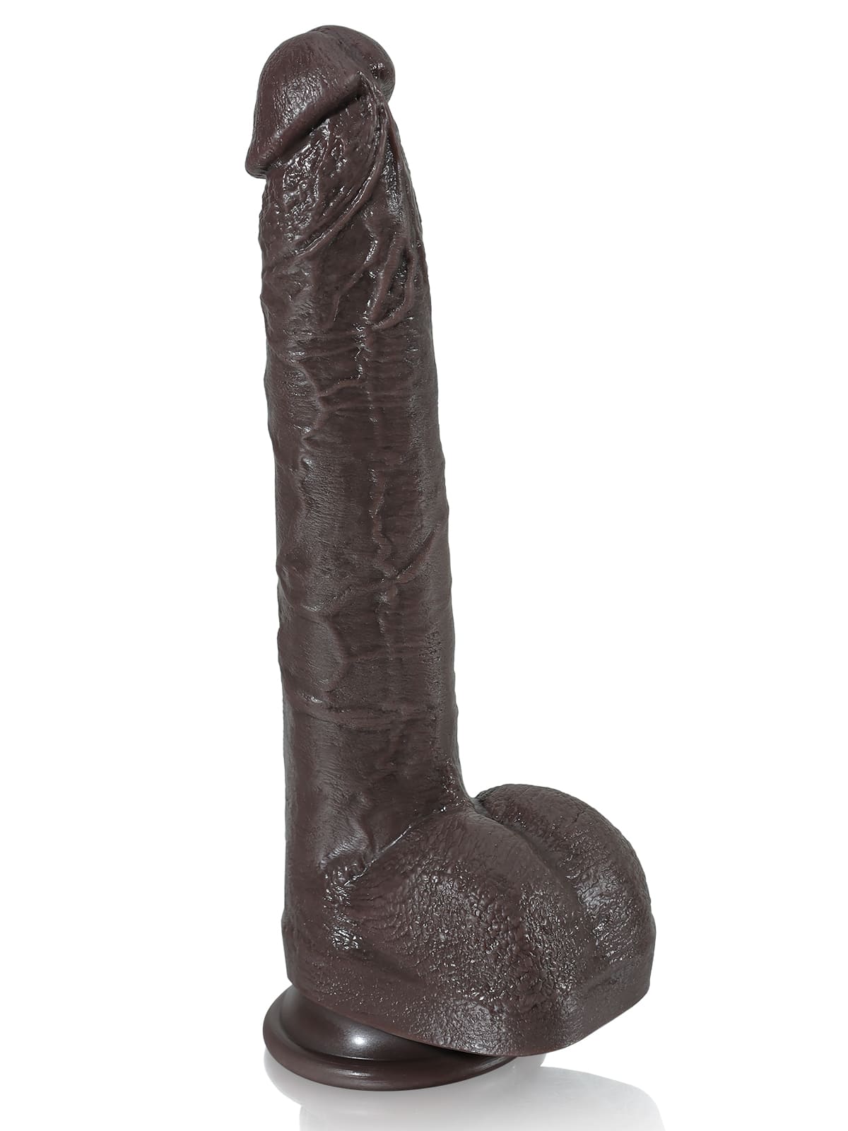 10" x 1.6" Huge Black Dual Density Dildo