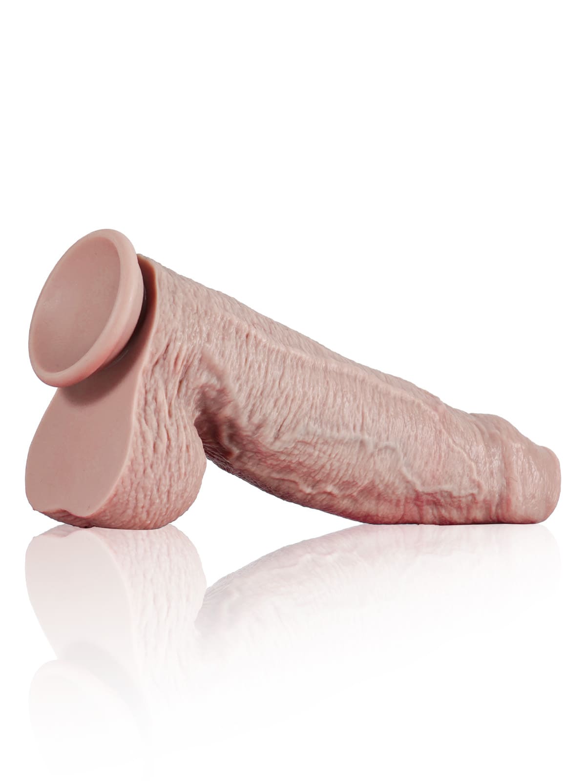 Ethan 9.6" X 2.2" Thick Sliding Skin Dildo With Foreskin