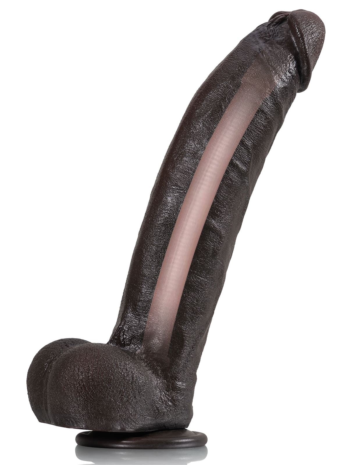 12" x 2.3" BBC Dildo Soft Skin Dick With Metal Keel