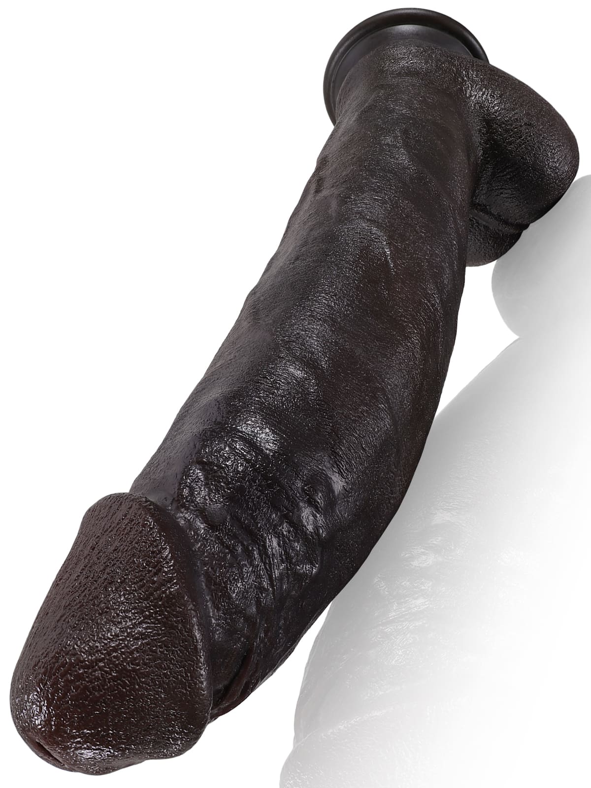 12.2" x 2.4" - Huge Dildo Soft Skin Dick With Metal Keel