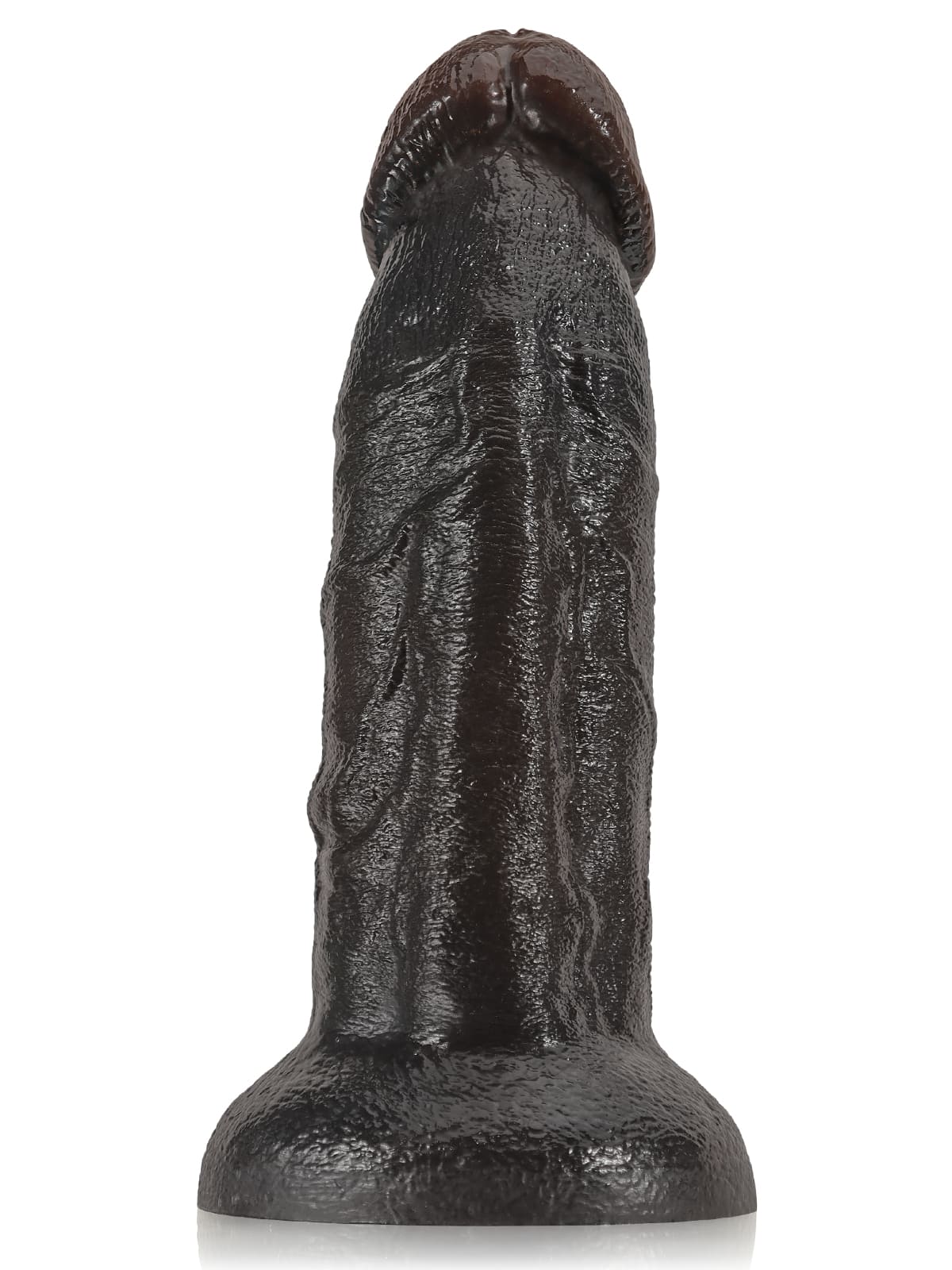 Fisher 10" X 2.3" Black Curved Dildo G Spot Suction Cup Dildo No Balls (XL Size)