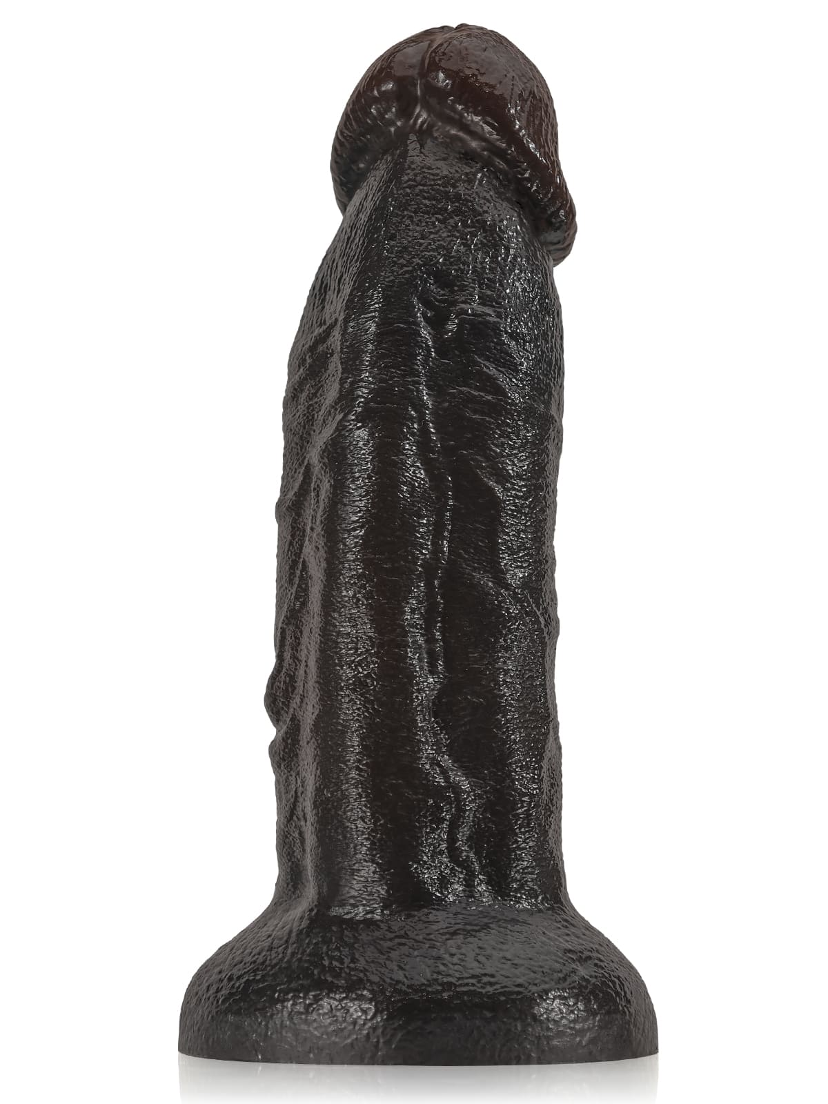 Fisher 10" X 2.3" Black Curved Dildo G Spot Suction Cup Dildo No Balls (XL Size)