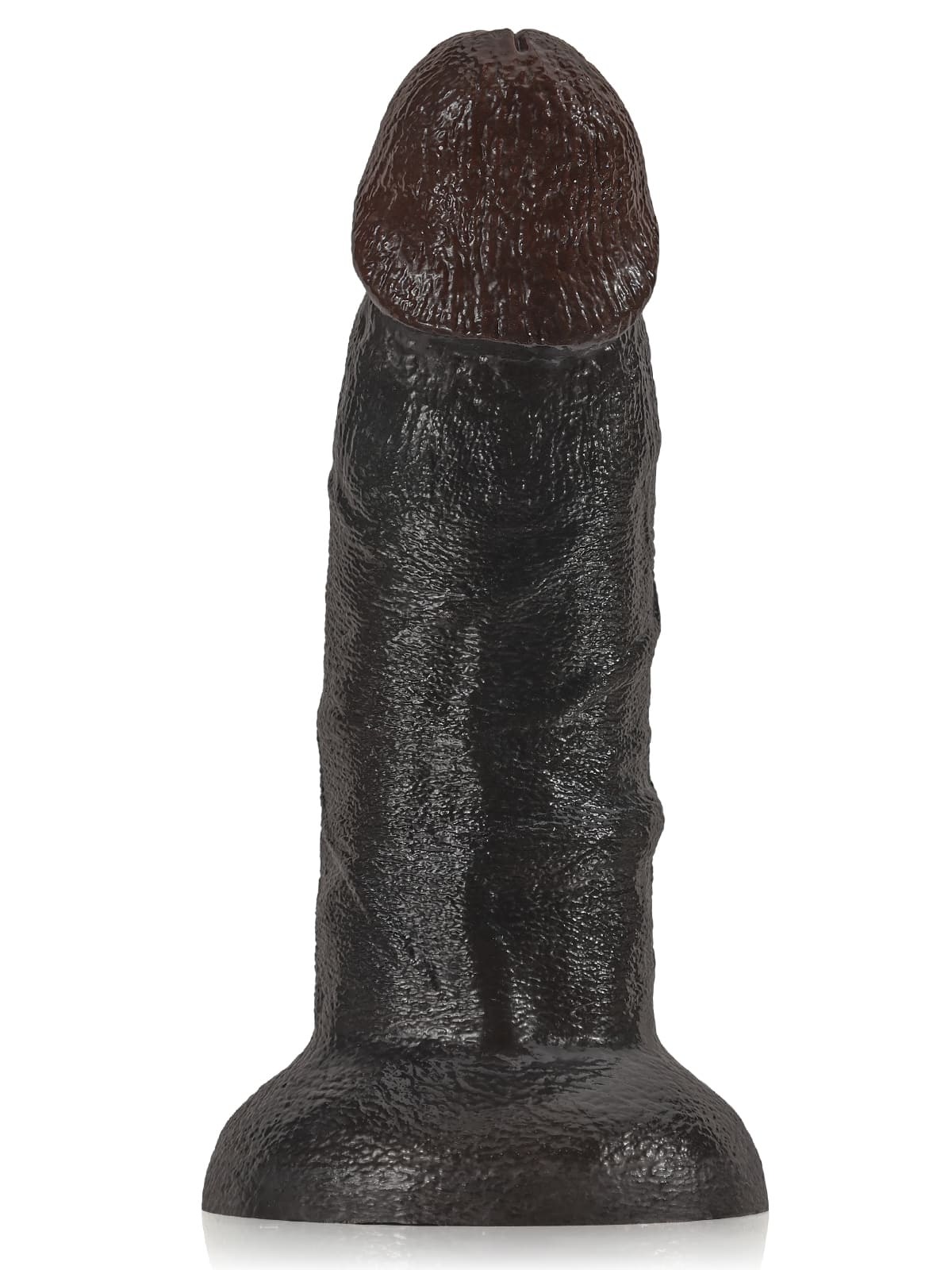 Fisher 10" X 2.3" Black Curved Dildo G Spot Suction Cup Dildo No Balls (XL Size)