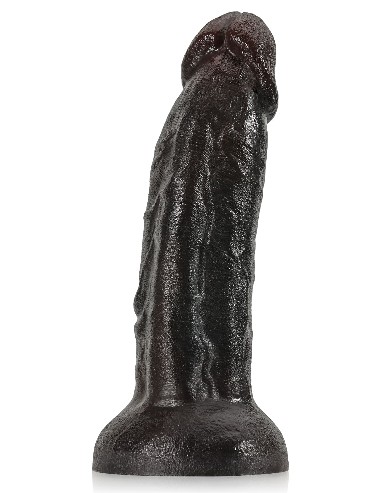 Fisher 8" X 1.9" Black Curved Dildo G Spot Realistic Dildo No Balls (L Size)