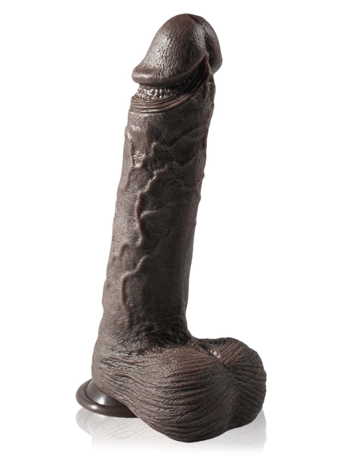 Grey 10" x 1.9" Black 7 Modes Thrusting & 3 Modes Vibrating Dildo
