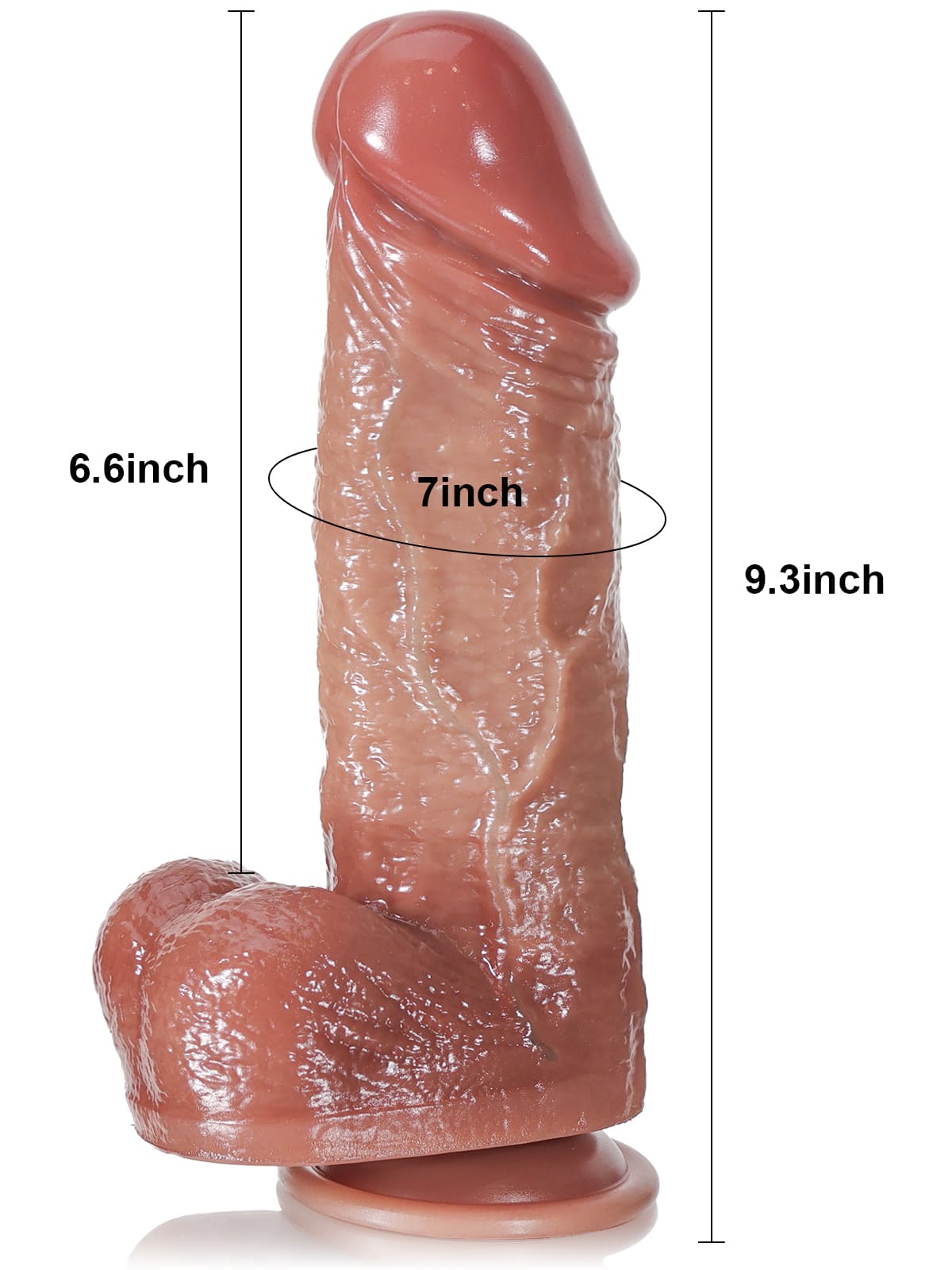 Henry 9.3" x 2.2" Huge Thick 3 Modes Thrusting & Vibrating Dildo