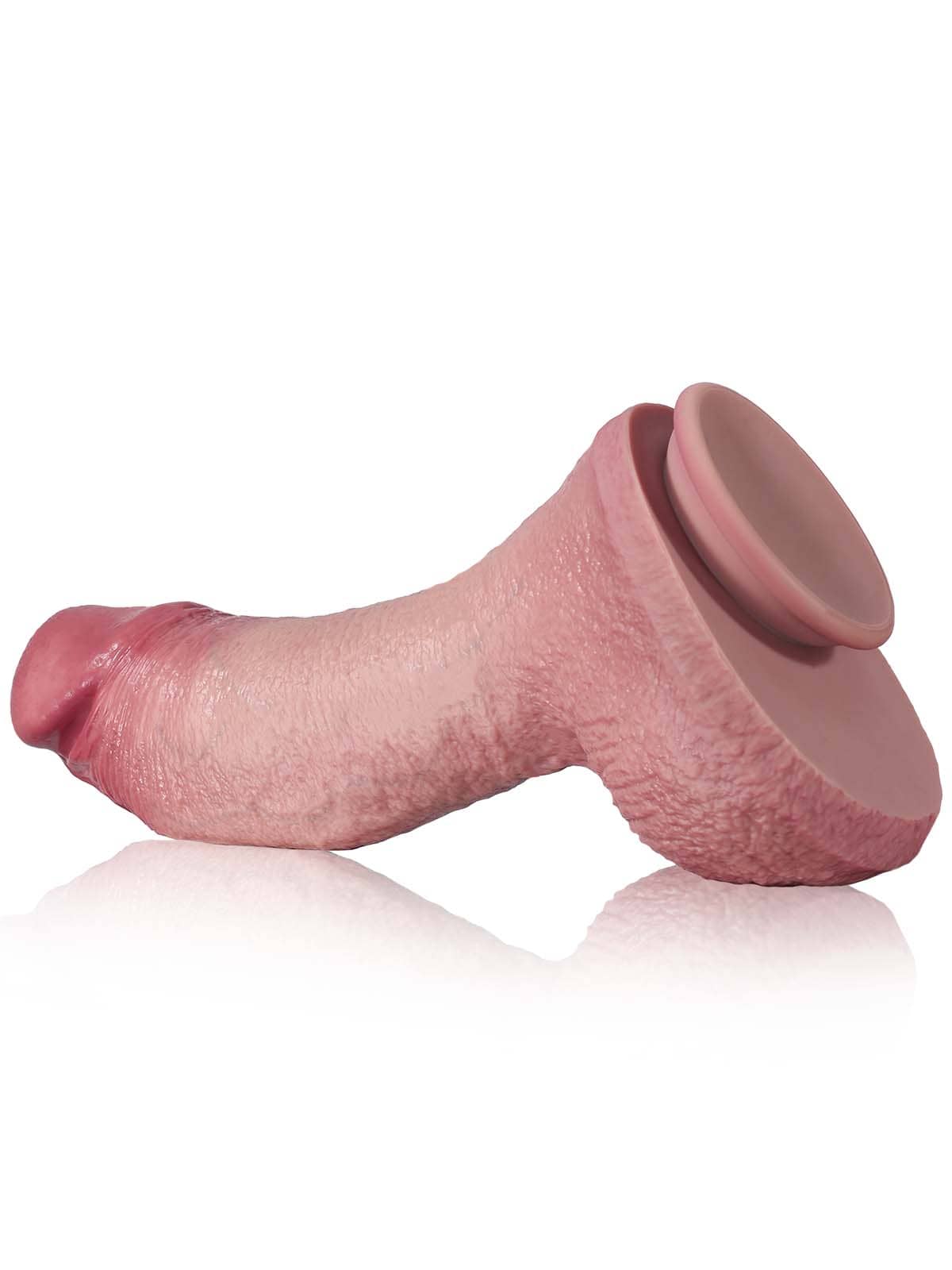 Jake 10.8" x 3" Flesh Extra Thick & Large Liquid Silicone Realistic Anal Dildo