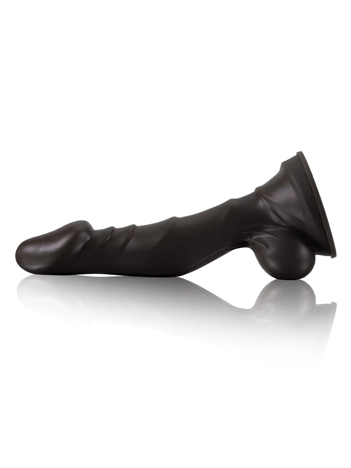 12" x 2.4" Black Crankshaft G-Spot Dildo with Suction Cup
