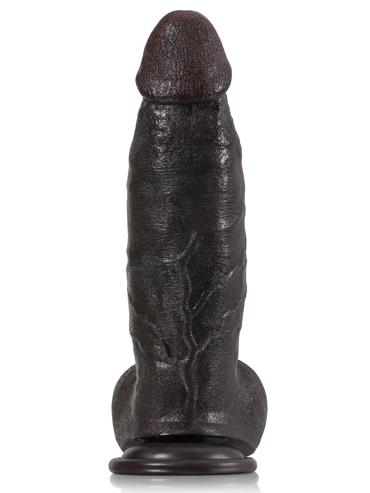 8.6" x 2.2" Realistic Soft Black Like Thick Short Fat Dildo
