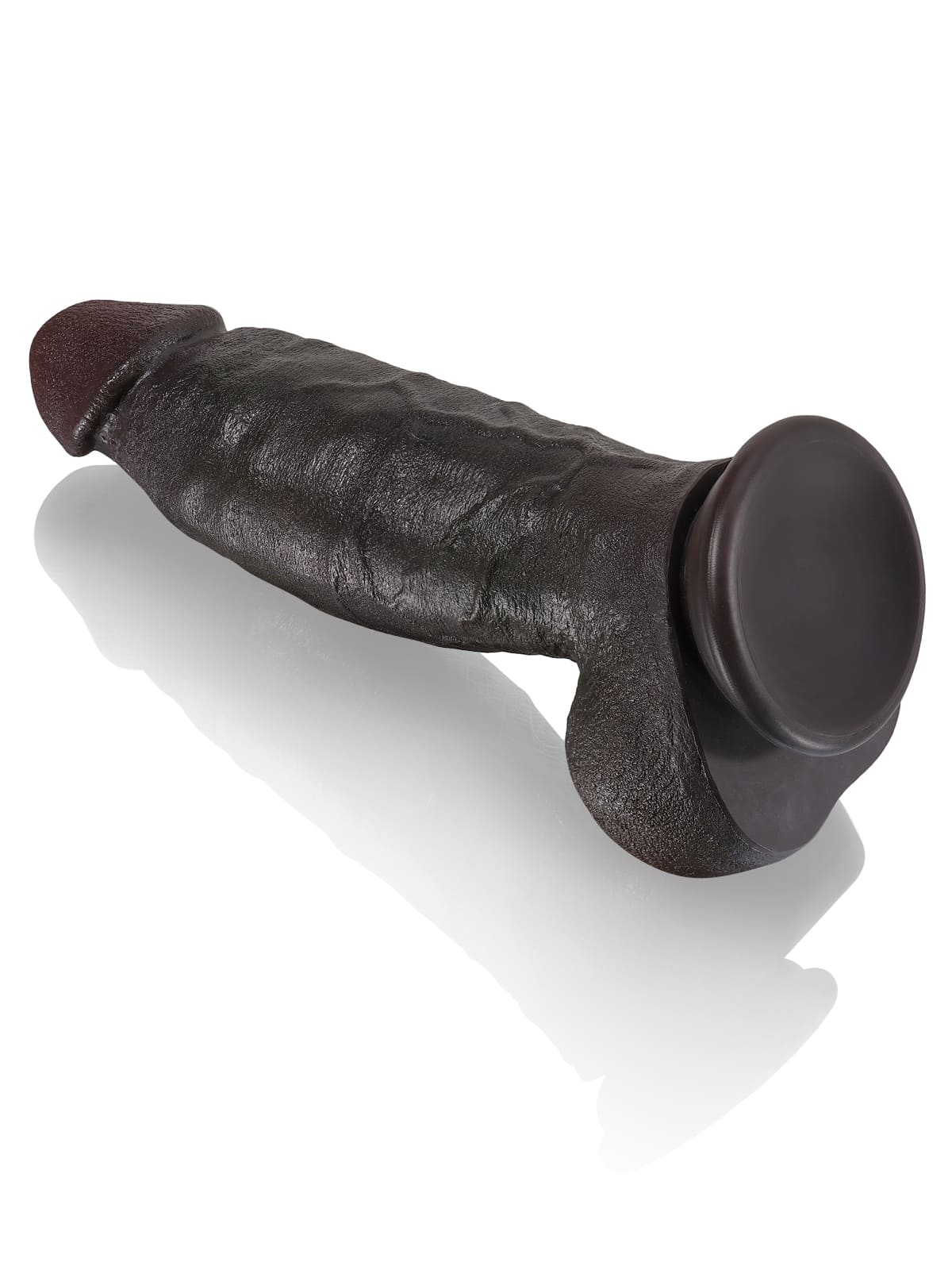Kimi 8.6" x 2.2" Realistic Soft Black Like Thick Short Fat Dildo