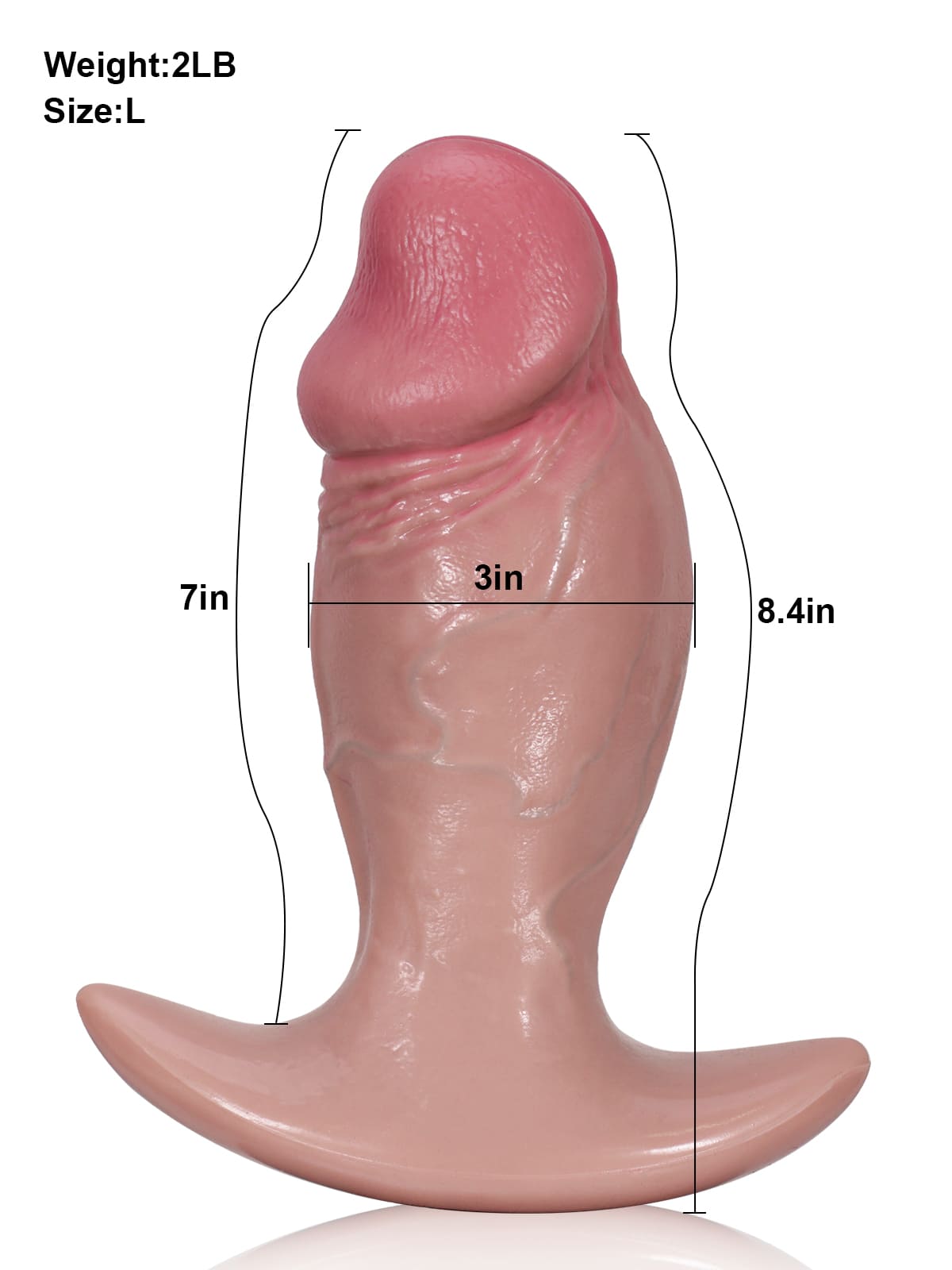 6.5" x 2.2" Best Realistic Soft Dildo Butt Plug