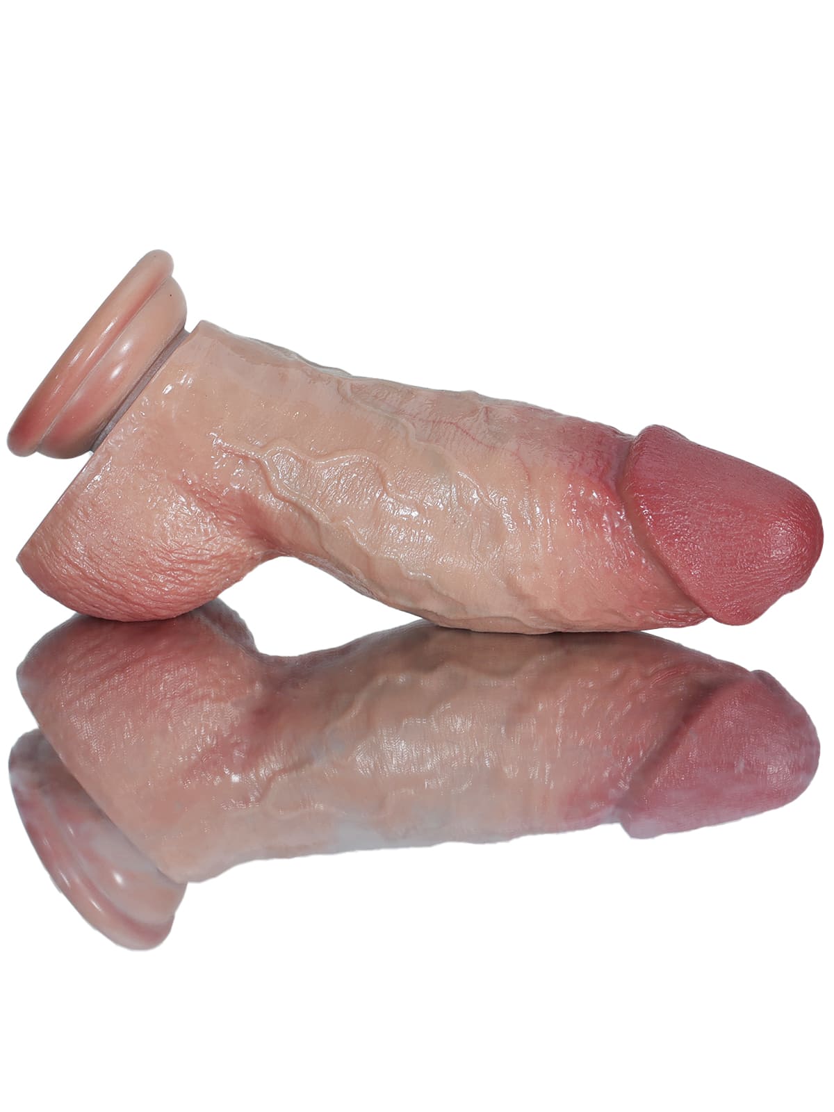 Londo 7.5" x 2.2" Thick Short Fat Dildo Asian Flesh Soft Skin