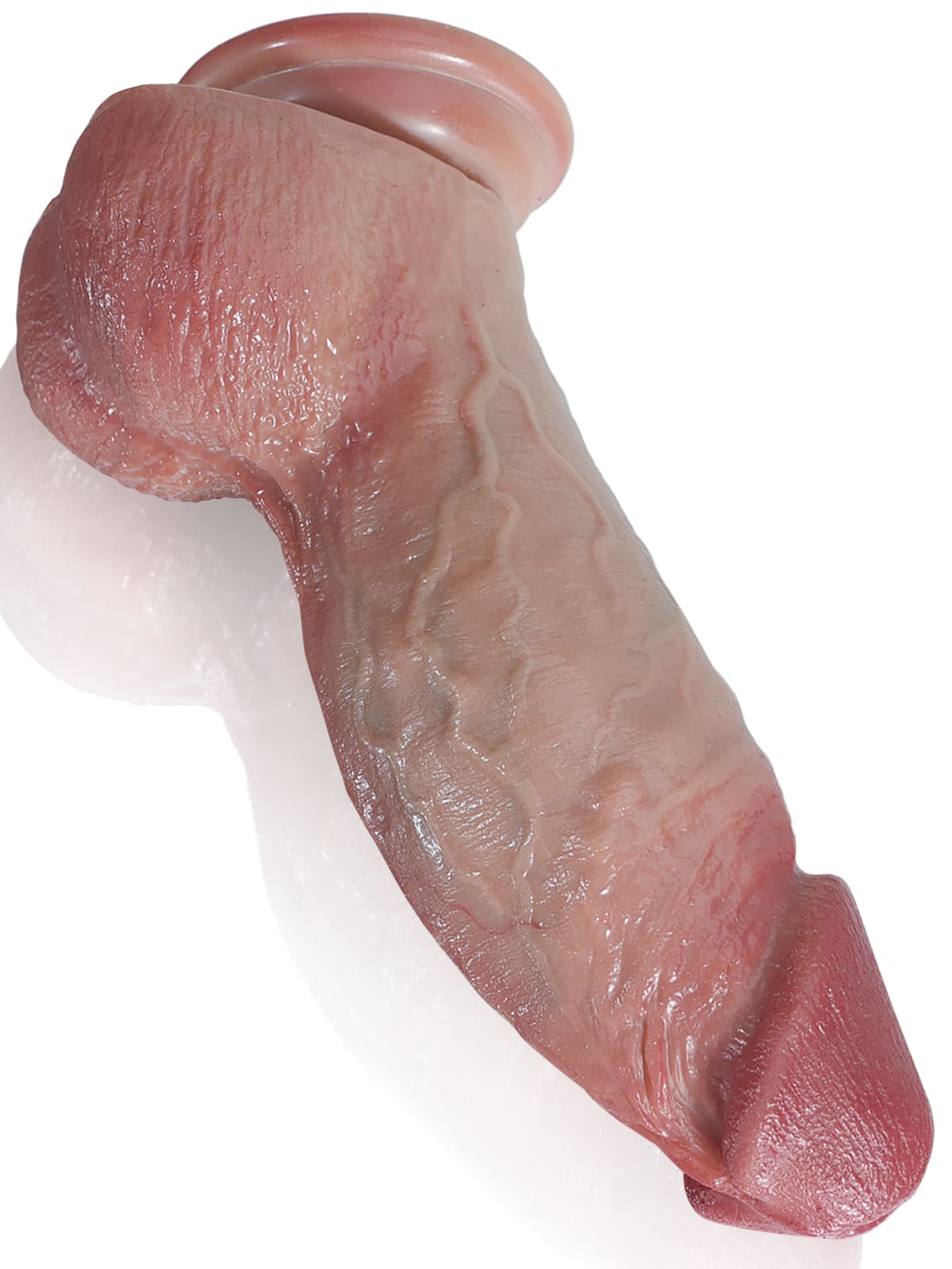 Londo 7.5" x 2.2" Thick Short Fat Dildo Asian Flesh Soft Skin