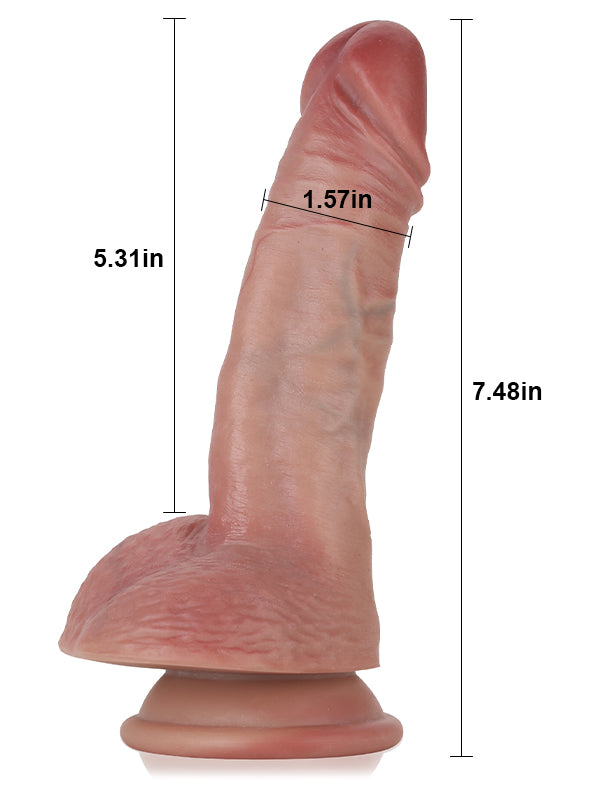 Mike 7.5" x 1.5" Softes Flesh Like Dildo Small Realistic Dildos