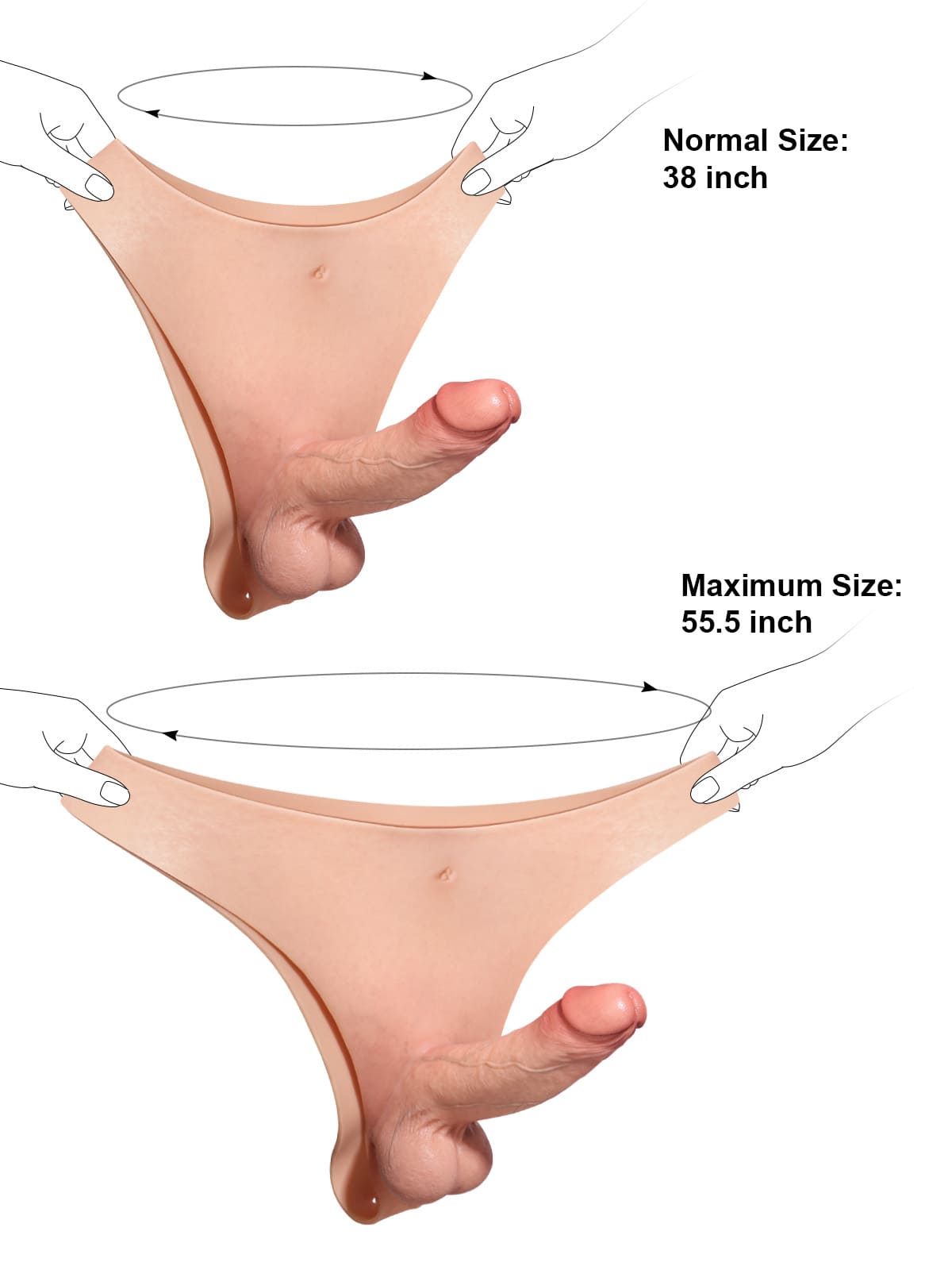 Oscar 6.8" x 1.7" Realistic Life Like Soft Cyber Skin Strap On Dildo