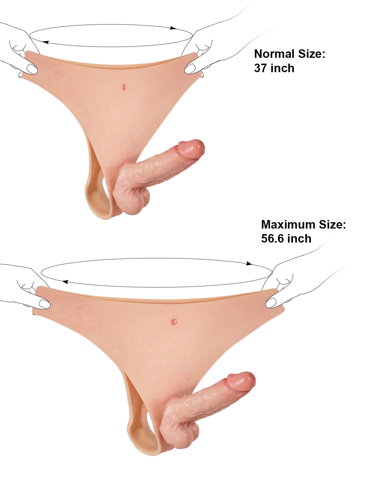 Owen 6.1" x 1.7" Realistic Life Like Soft Cyber Skin Strap On Dildo