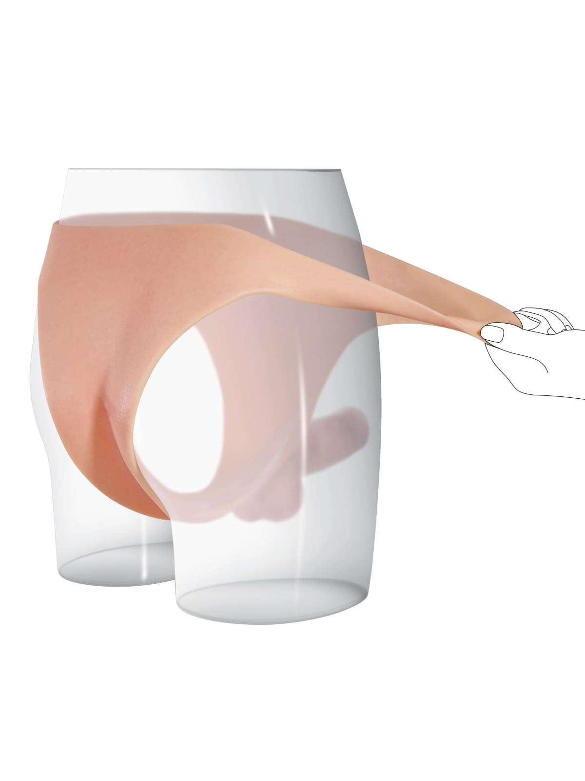 Owen 6.1" x 1.7" Realistic Life Like Soft Cyber Skin Strap On Dildo