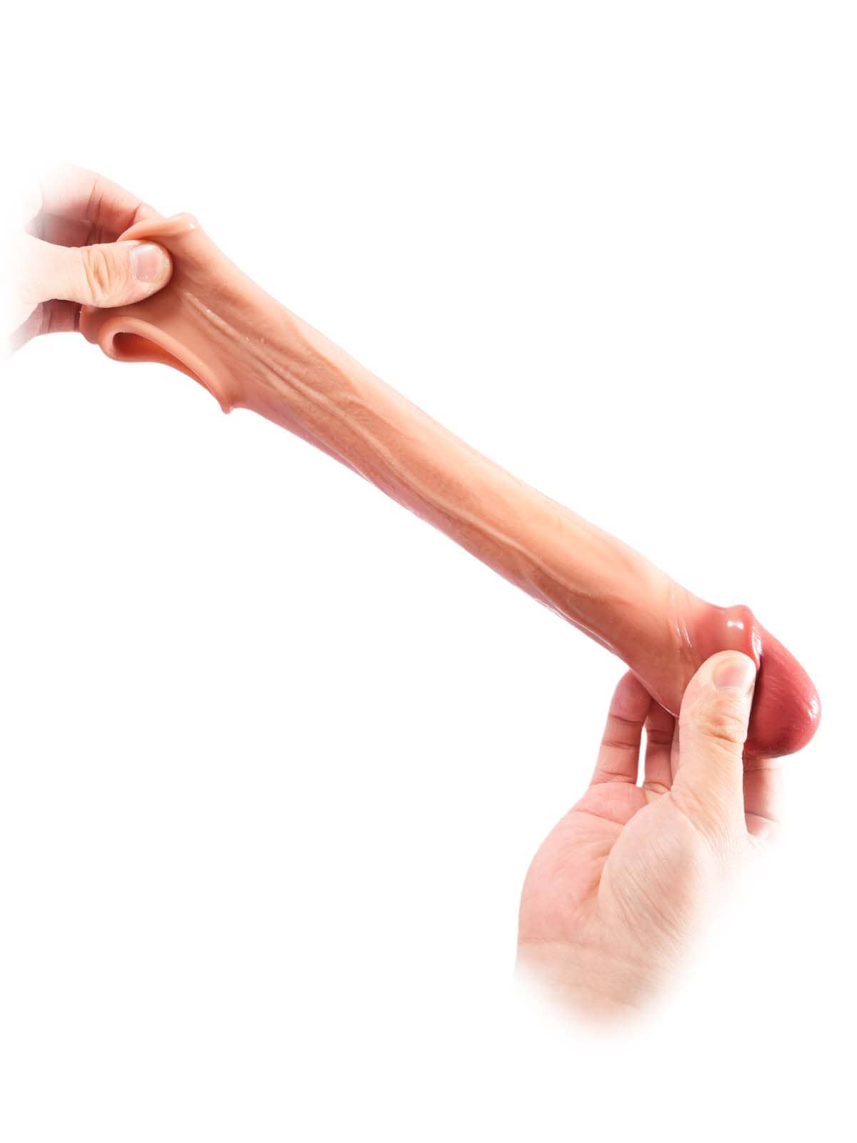 Silicone Penis Sleeve 7 Inch Extender 1 Inch