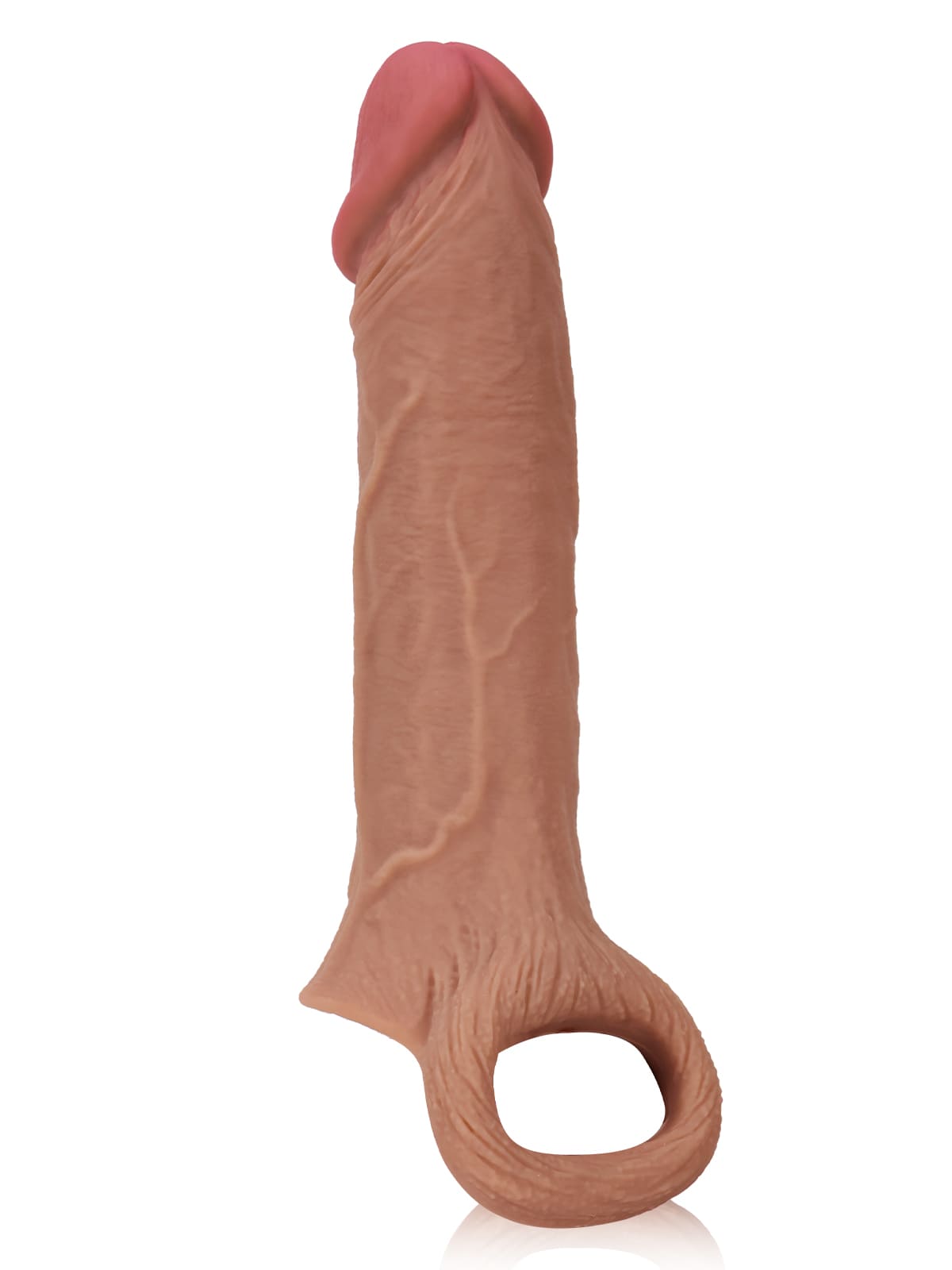 7.5” x 1.8” Perfect Length Girth M/L Size Penis Sleeve With Ejaculatory Hole