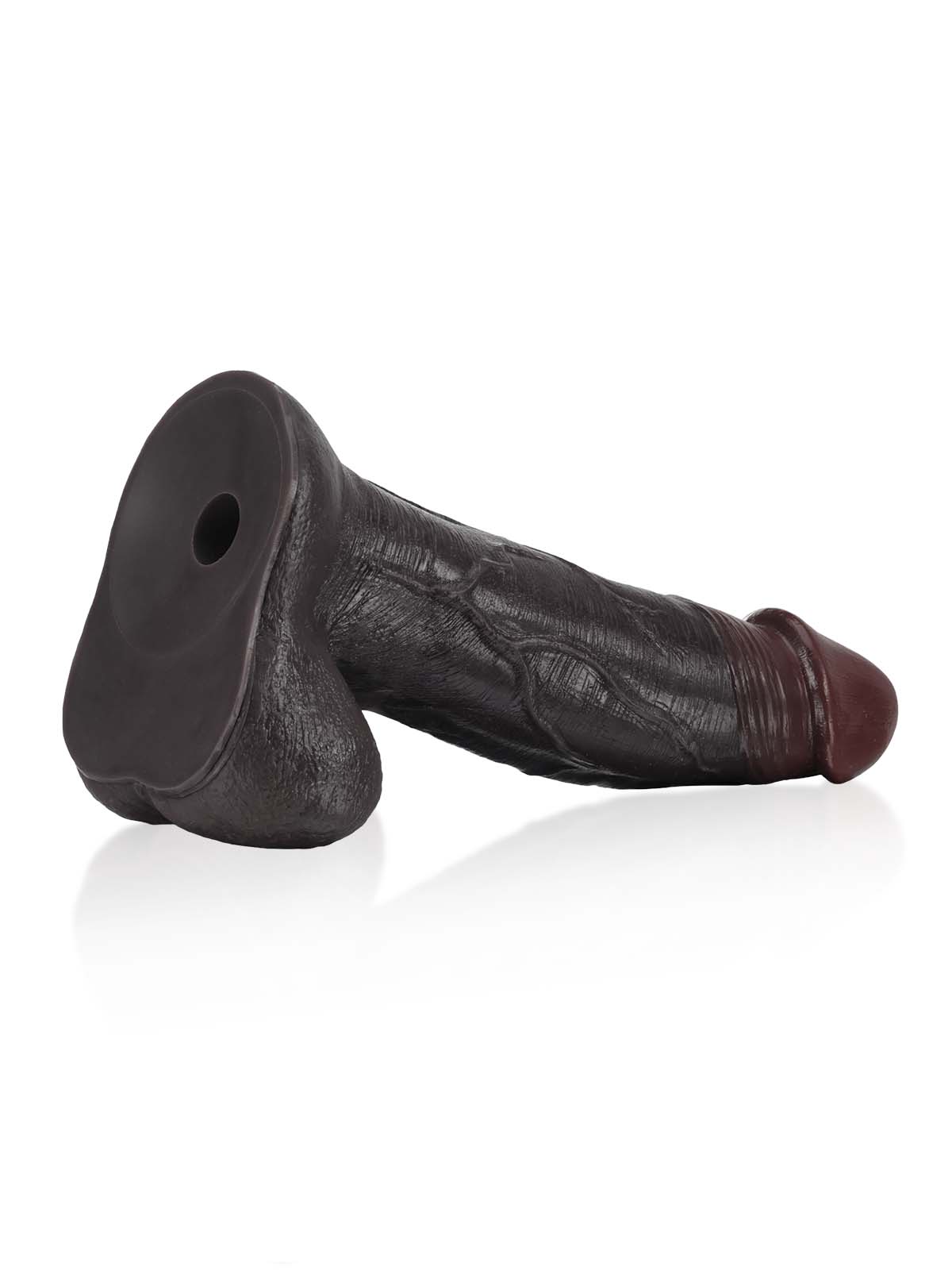 Raptor 10" x 2.5" Sliding Skin Vac-U-Lock BBC Dildo With Moving Balls & Suction Cup