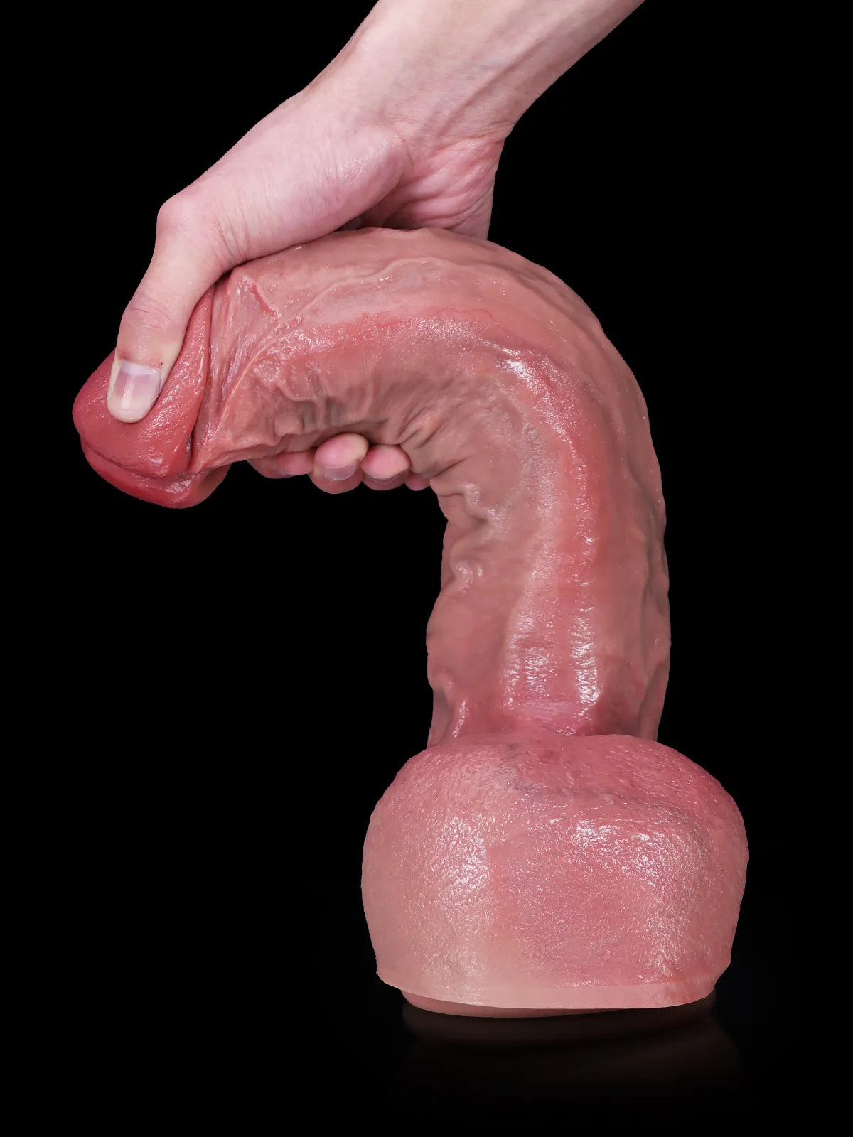 12.4" x 2.6" - XXL Size Large Thick Realistic Dildo With Metal Keel