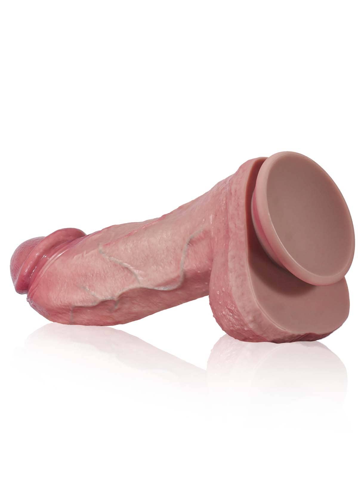 Ross 11" x 2.3" Flesh Ultra Lifelike Meaty Liquid Silicone G Spot Thick Real Dildo