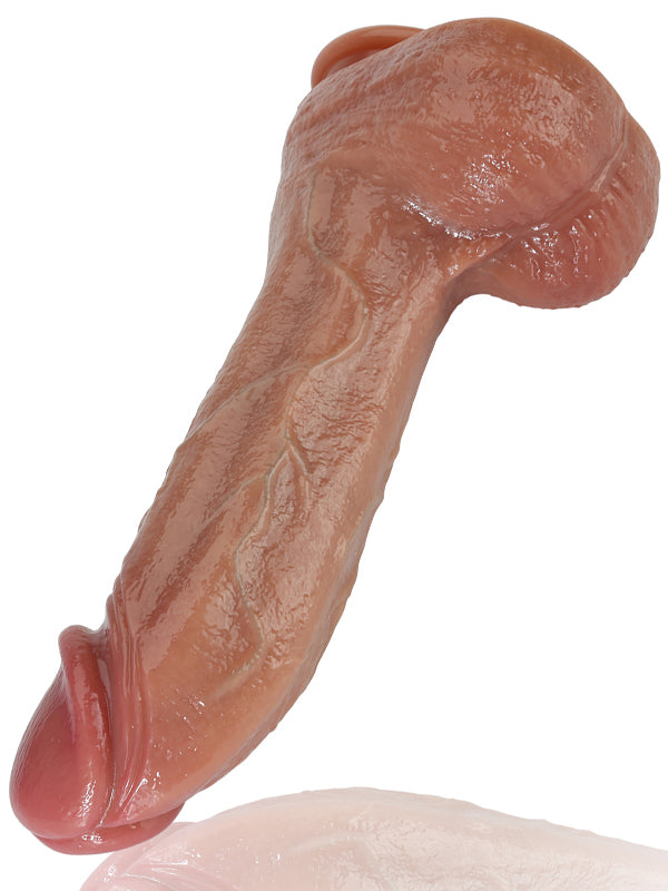 Ross 11" x 2.3" Ultra Lifelike Meaty Liquid Silicone G Spot Thick Real Dildo