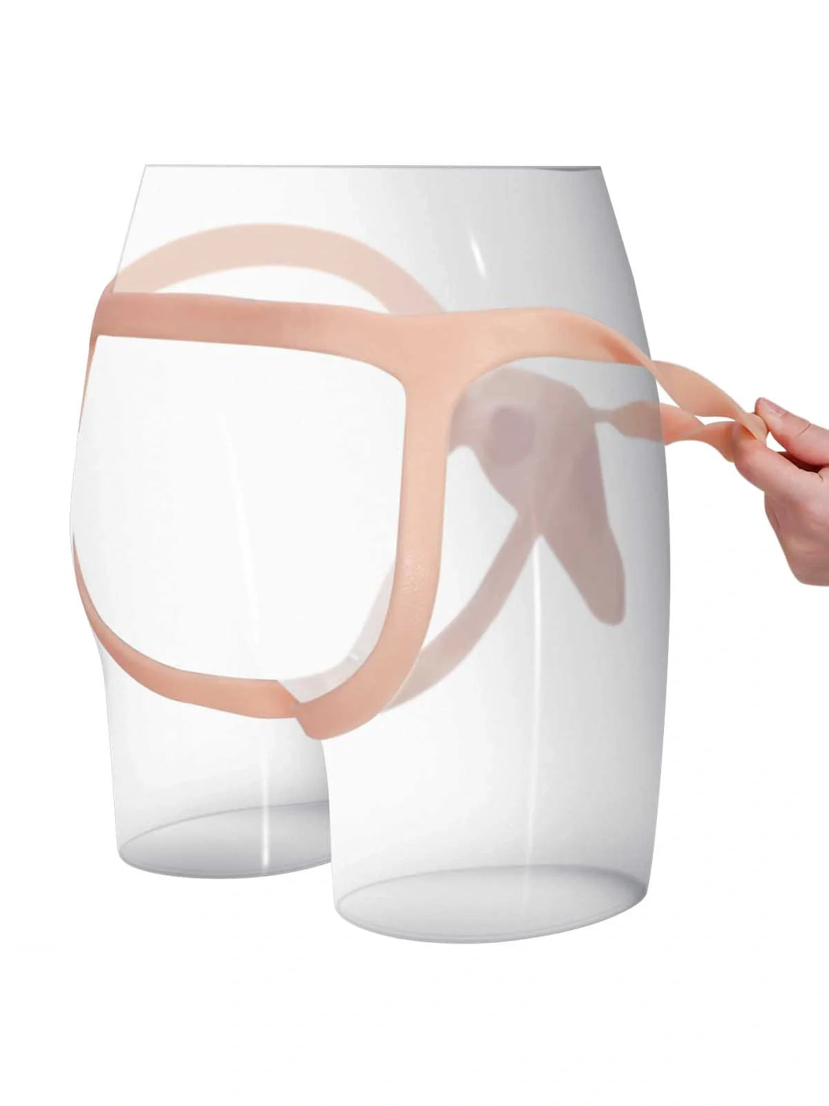 Close-up of the Seraphine shaft from the front waistband angle