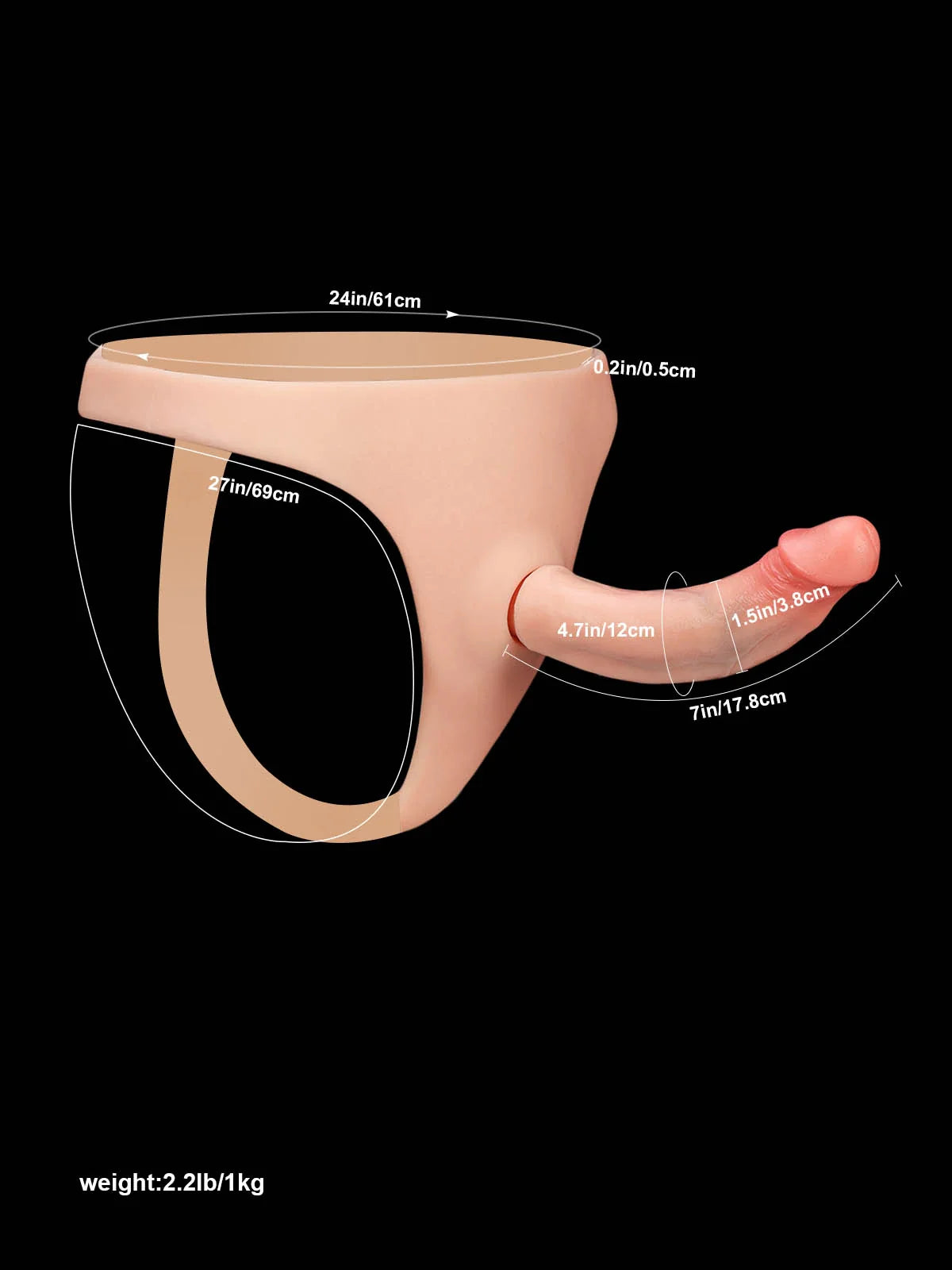 Thalyn | Lifelike Silicone Strap-On with Interchangeable Realistic Shaft