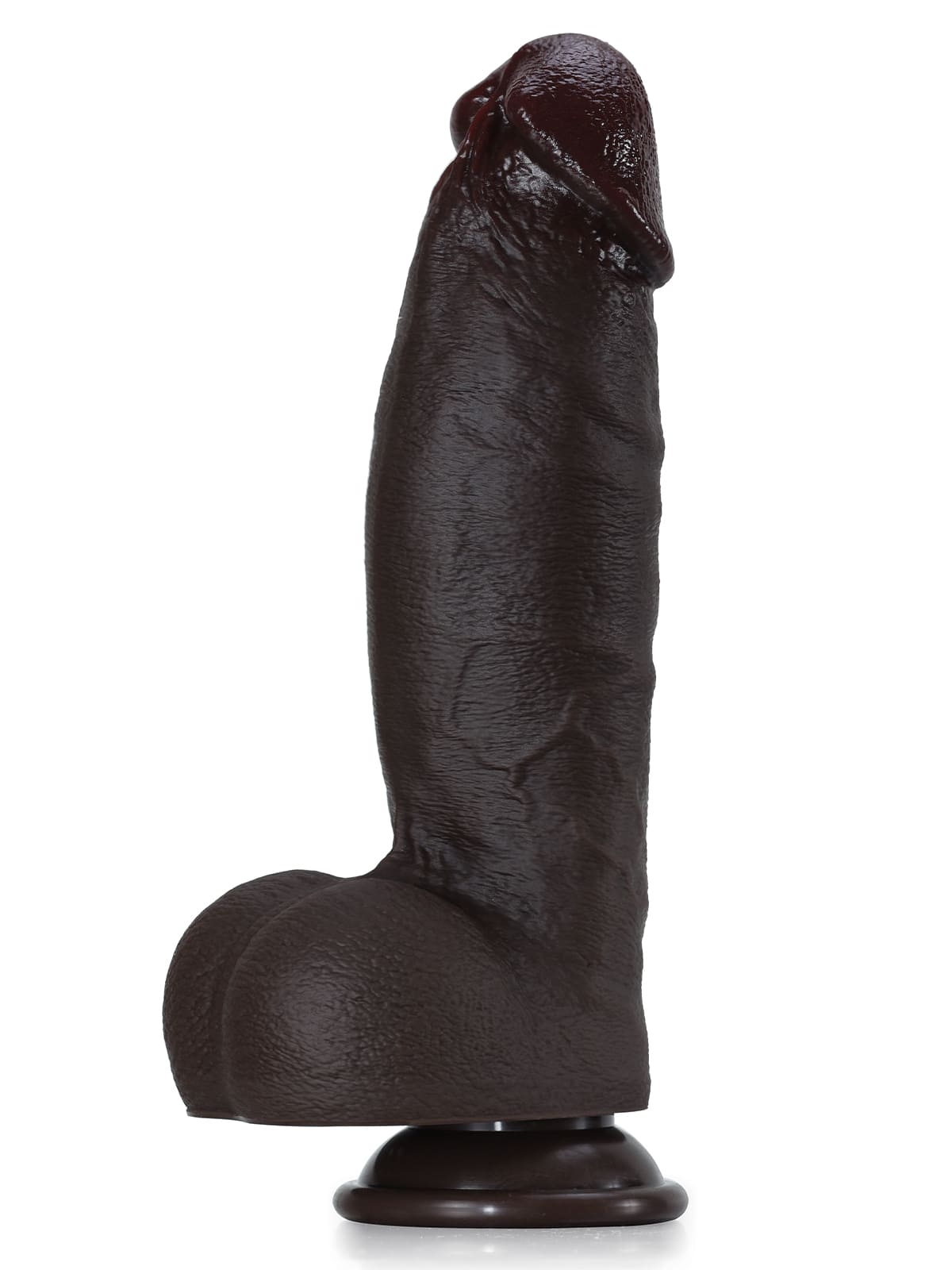 Kimi 8.6" x 2.2" Black Thick 3 Modes Thrusting High Frequency Pulsating Dildo