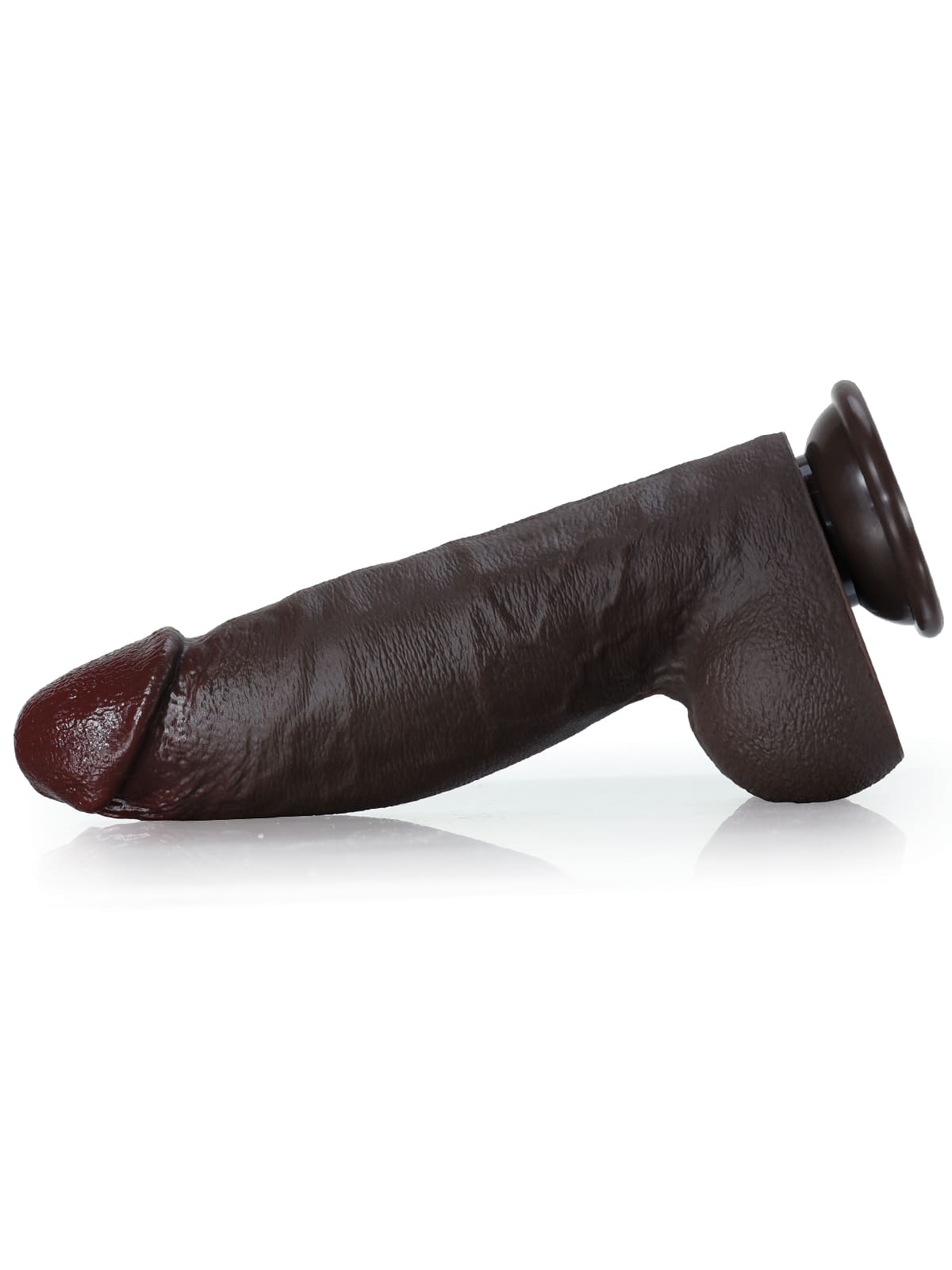 Kimi 8.6" x 2.2" Black Thick 3 Modes Thrusting High Frequency Pulsating Dildo