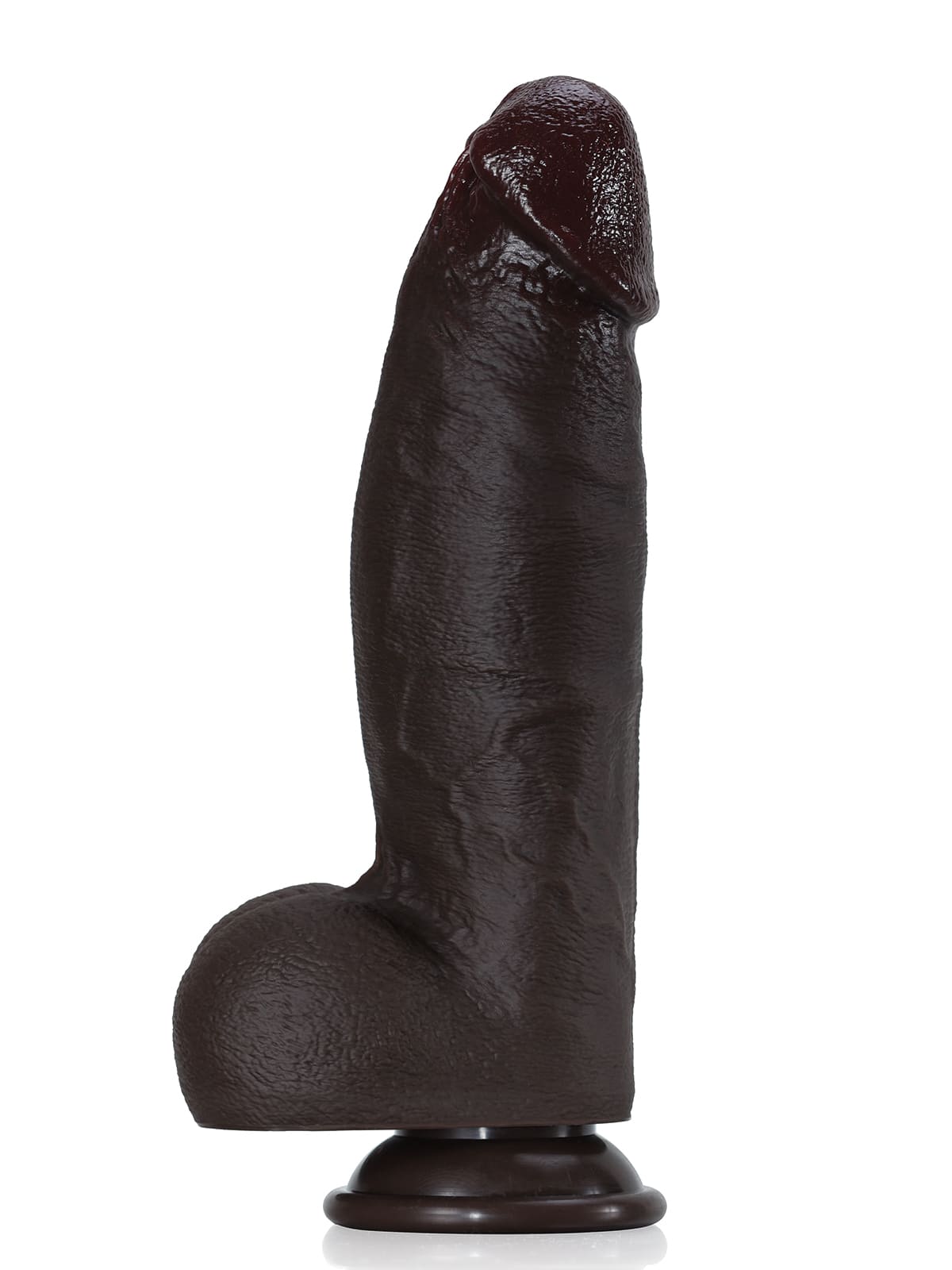 Kimi 8.6" x 2.2" Black Thick 3 Modes Thrusting High Frequency Pulsating Dildo