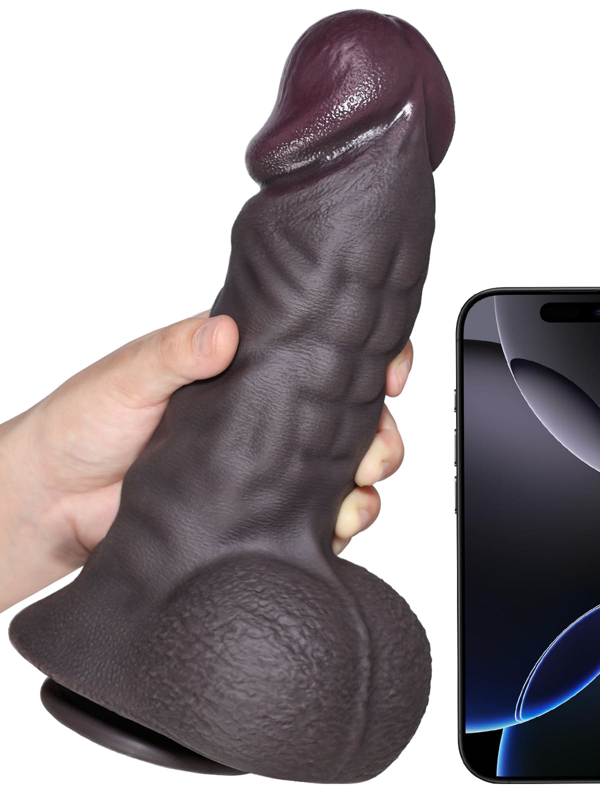 Tim 9.3" X 2.5" L Size Sexy Giant Black Dildo Muscle Dick