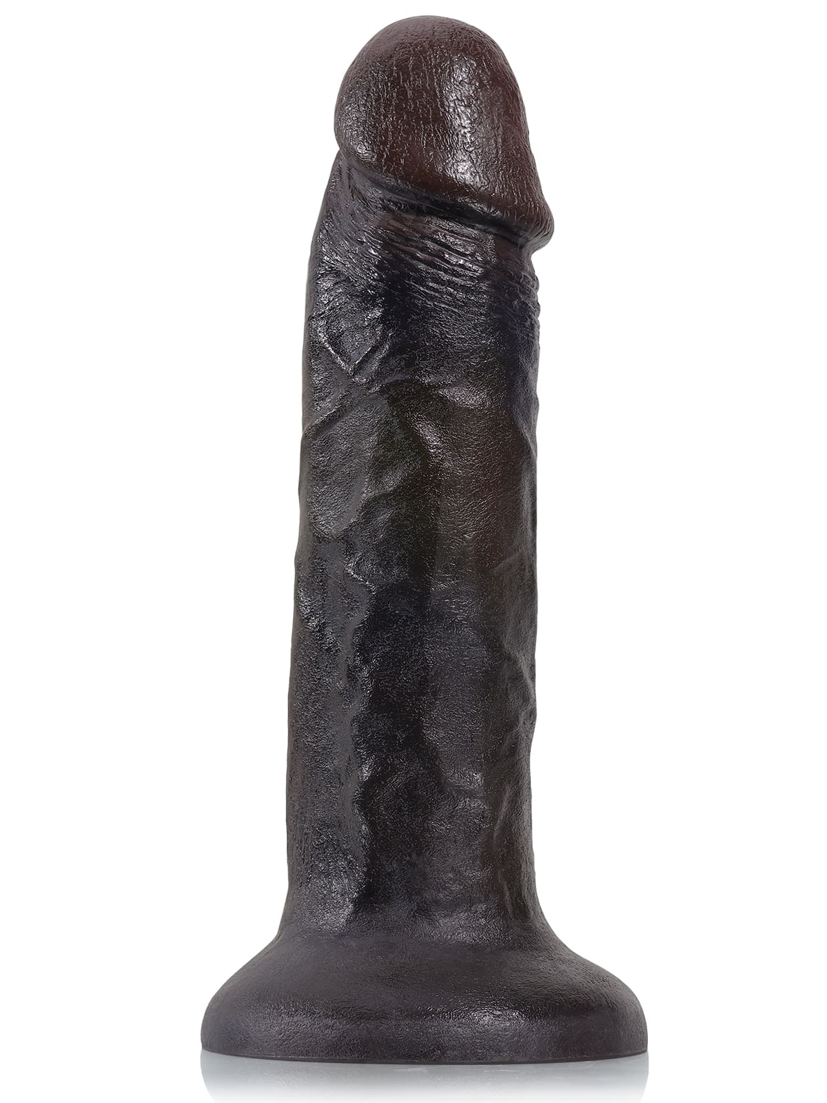 10" x 2.1" Black Soft Skin Huge Thick Dildo