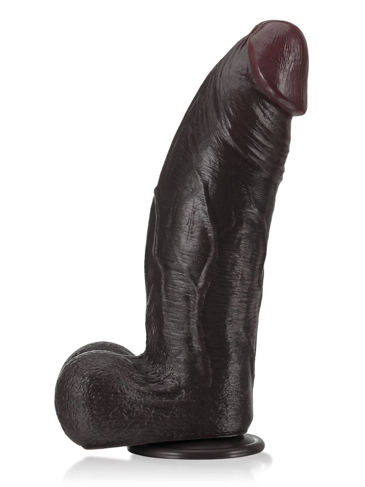 Zeus 11" x 3" BBC Black Strong Extra Huge Thick Dual Density Dildo